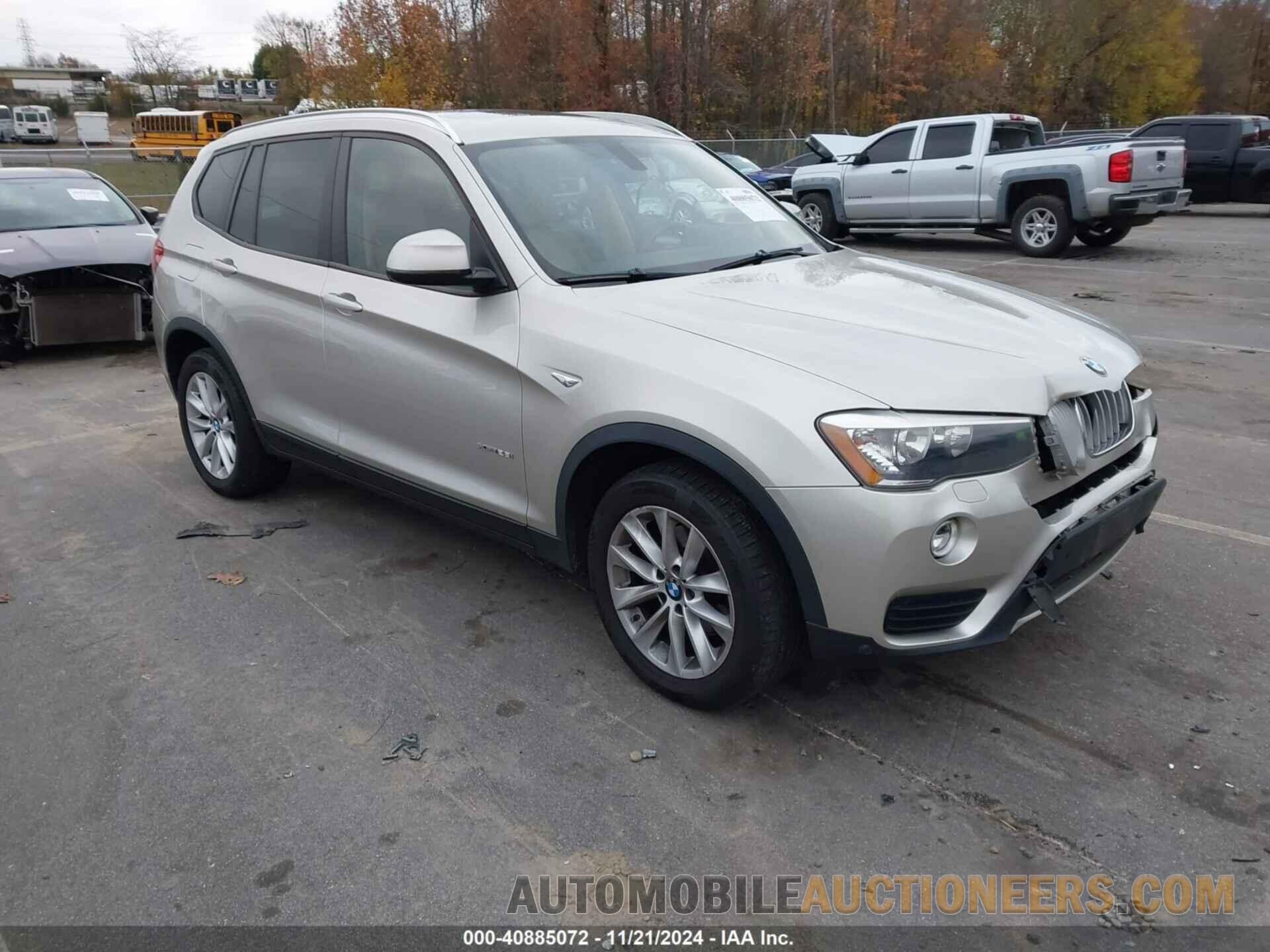 5UXWX9C58F0D51282 BMW X3 2015