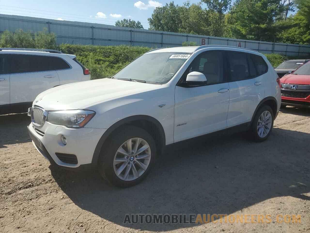 5UXWX9C58G0D66897 BMW X3 2016