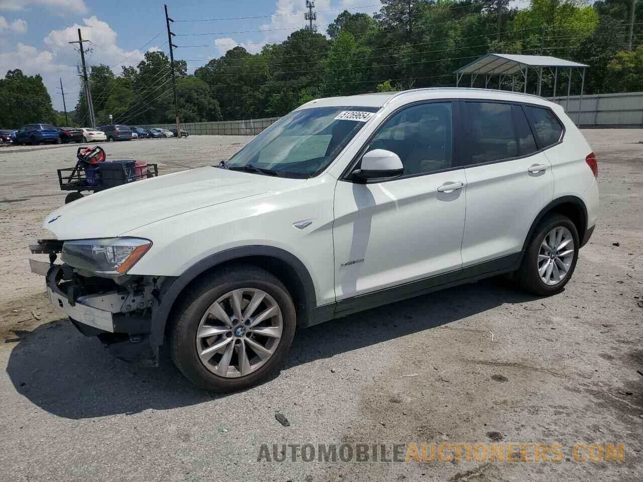 5UXWX9C58G0D67144 BMW X3 2016