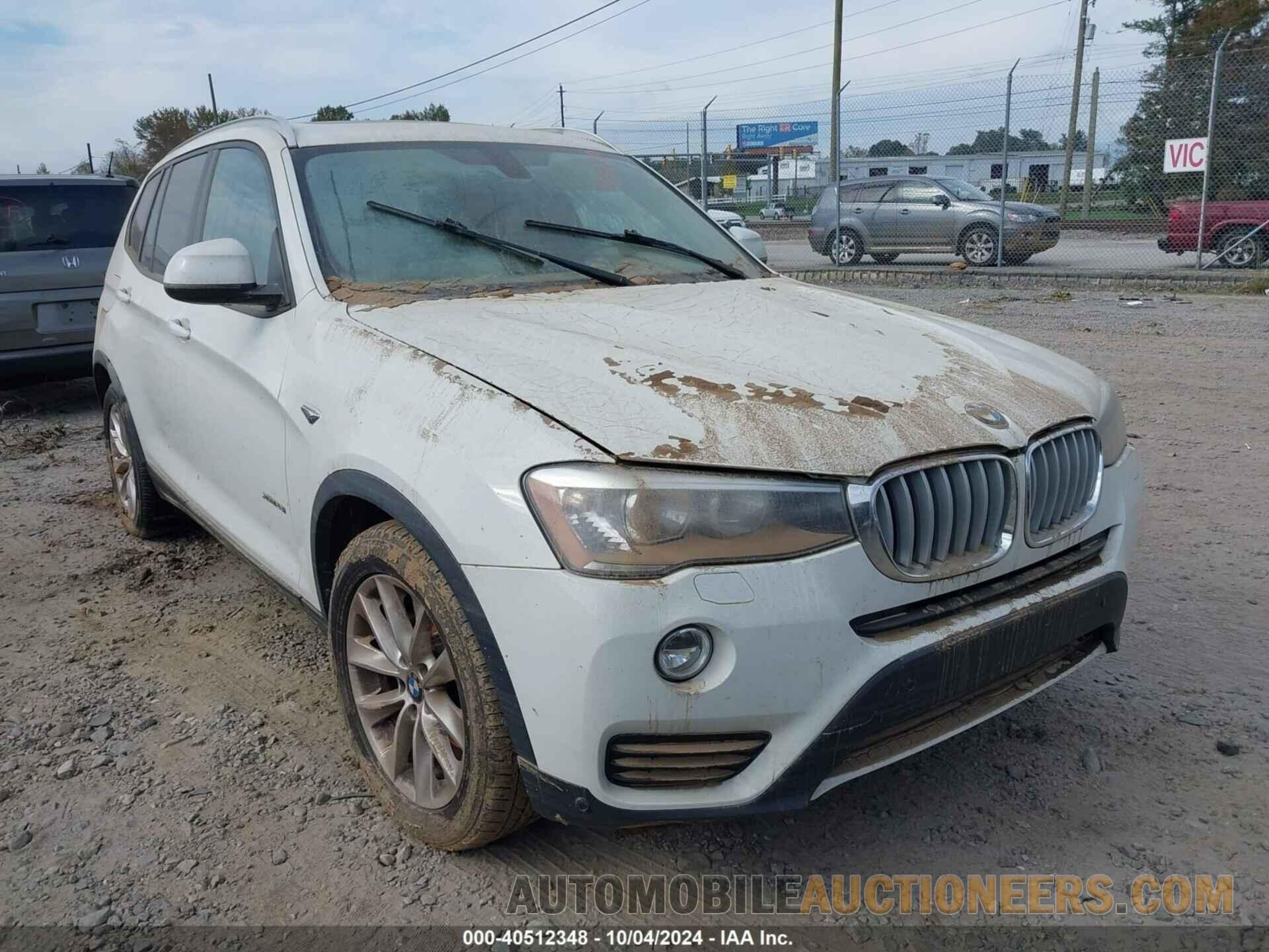 5UXWX9C58G0D75275 BMW X3 2016