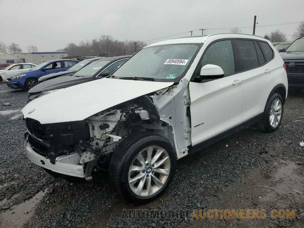 5UXWX9C58G0D77835 BMW X3 2016