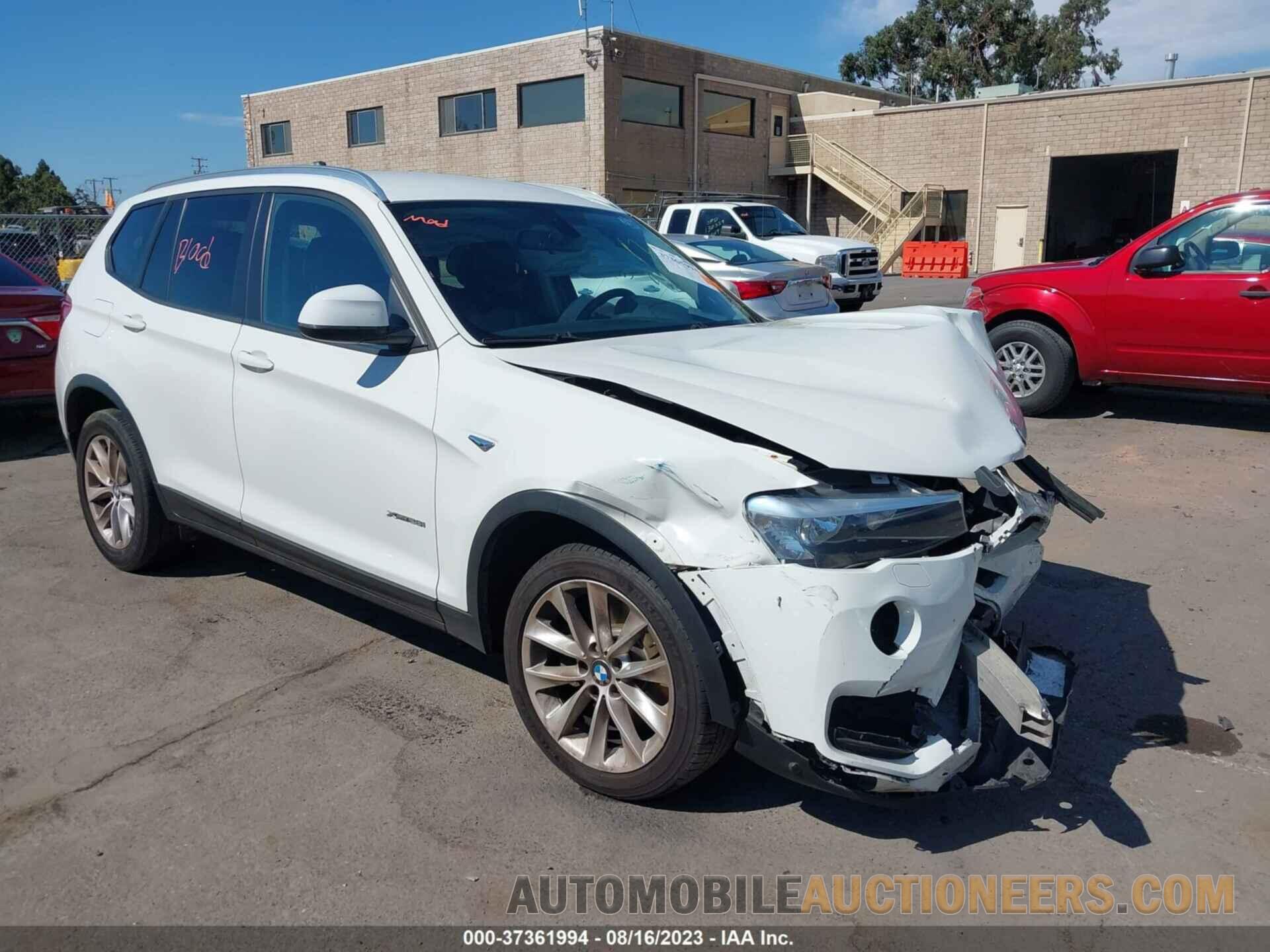 5UXWX9C58G0D78063 BMW X3 2016