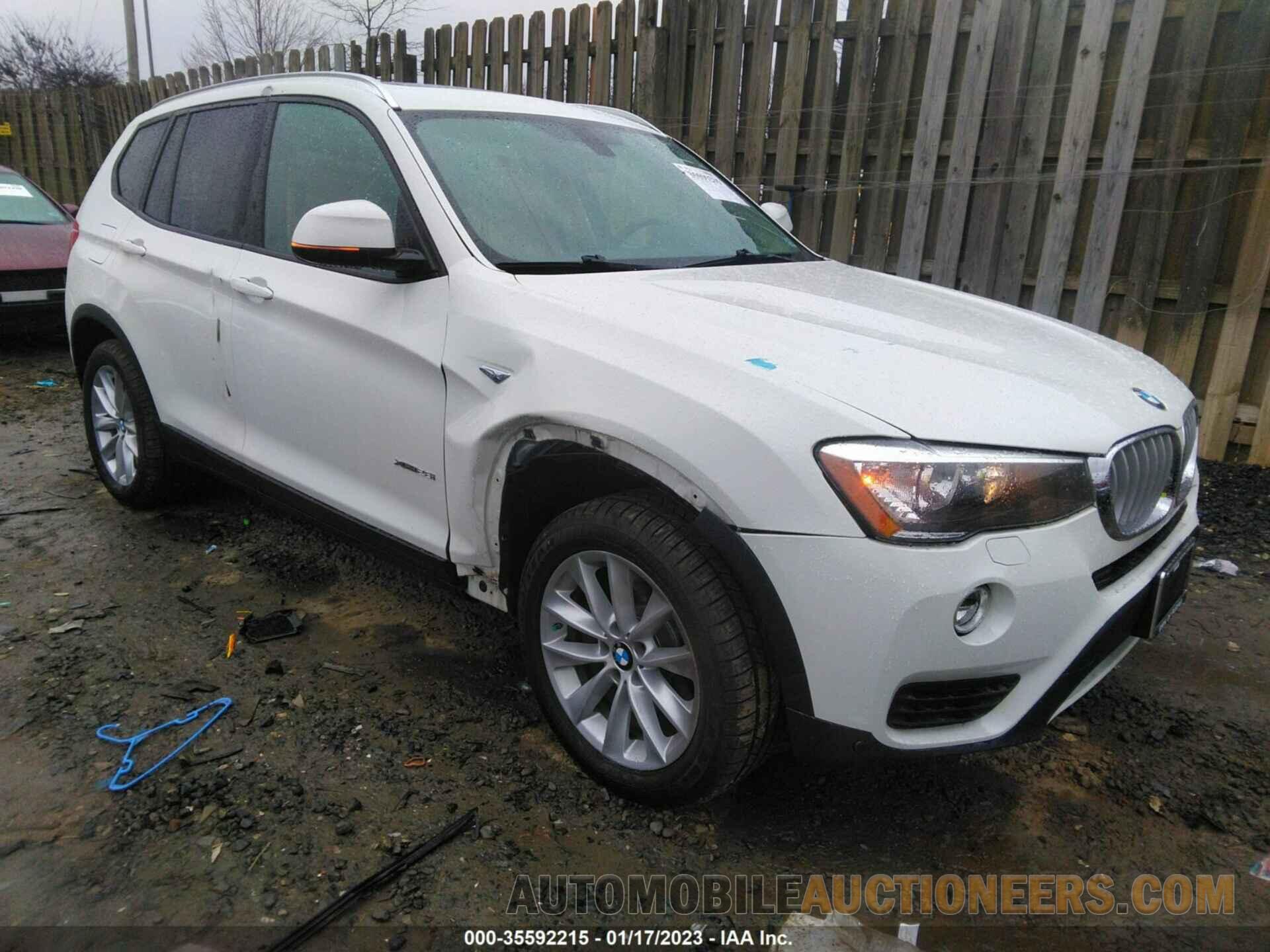 5UXWX9C58G0D80878 BMW X3 2016