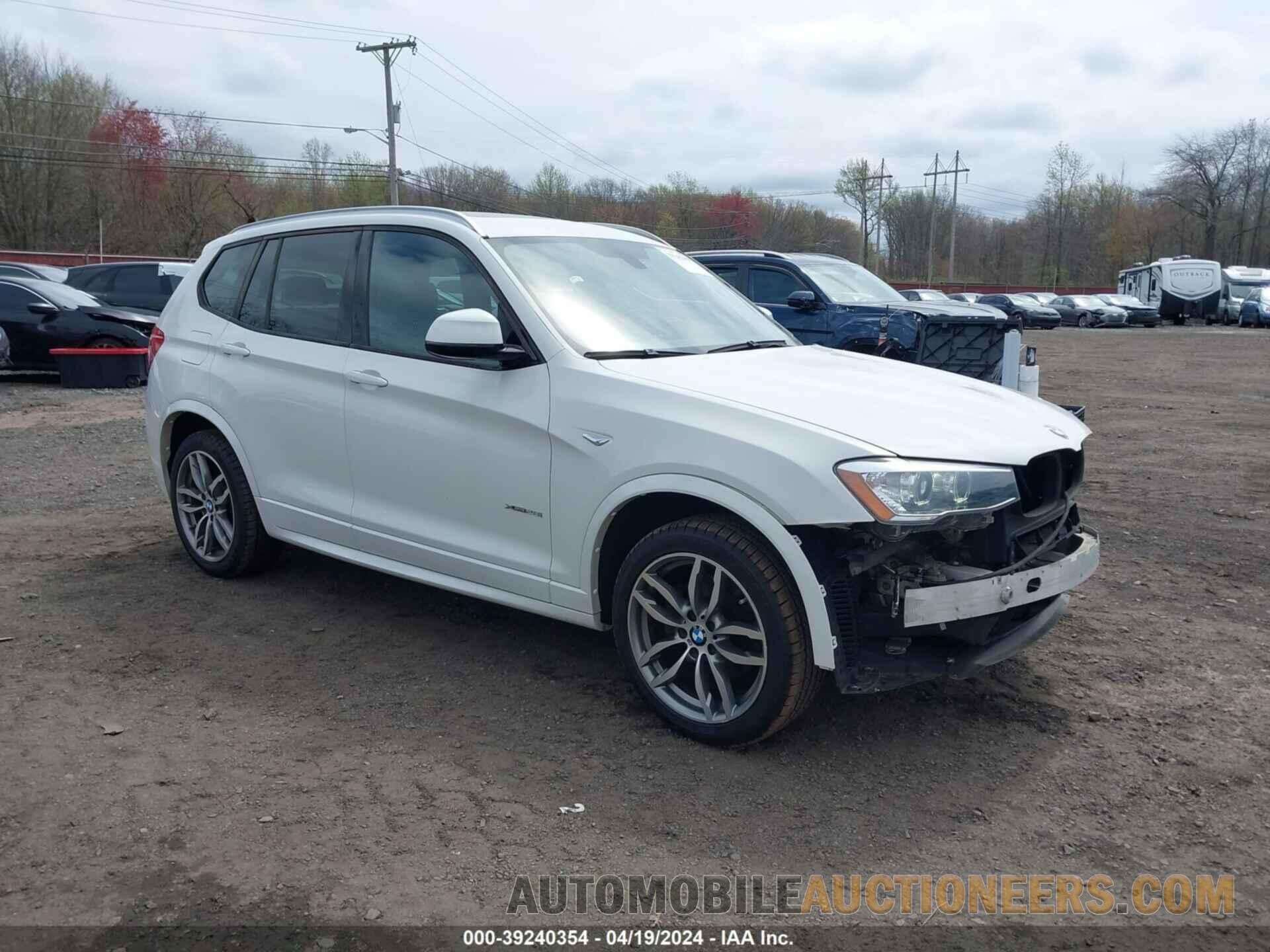 5UXWX9C58G0D87586 BMW X3 2016