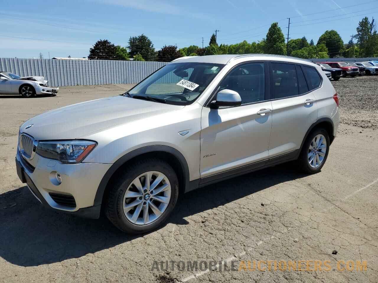 5UXWX9C58G0D90200 BMW X3 2016