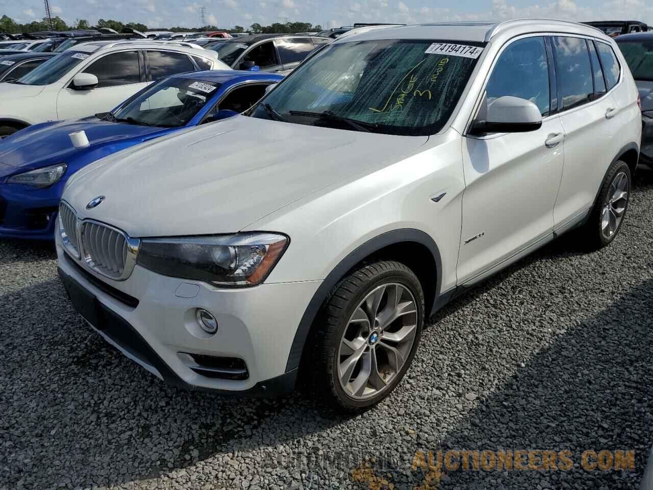 5UXWX9C58G0D90293 BMW X3 2016