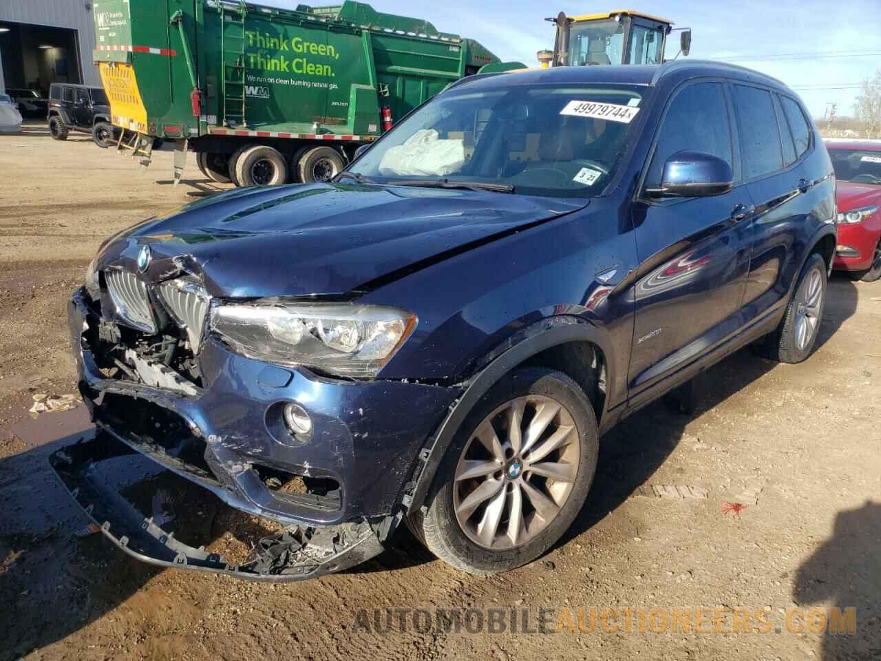 5UXWX9C58G0D92965 BMW X3 2016