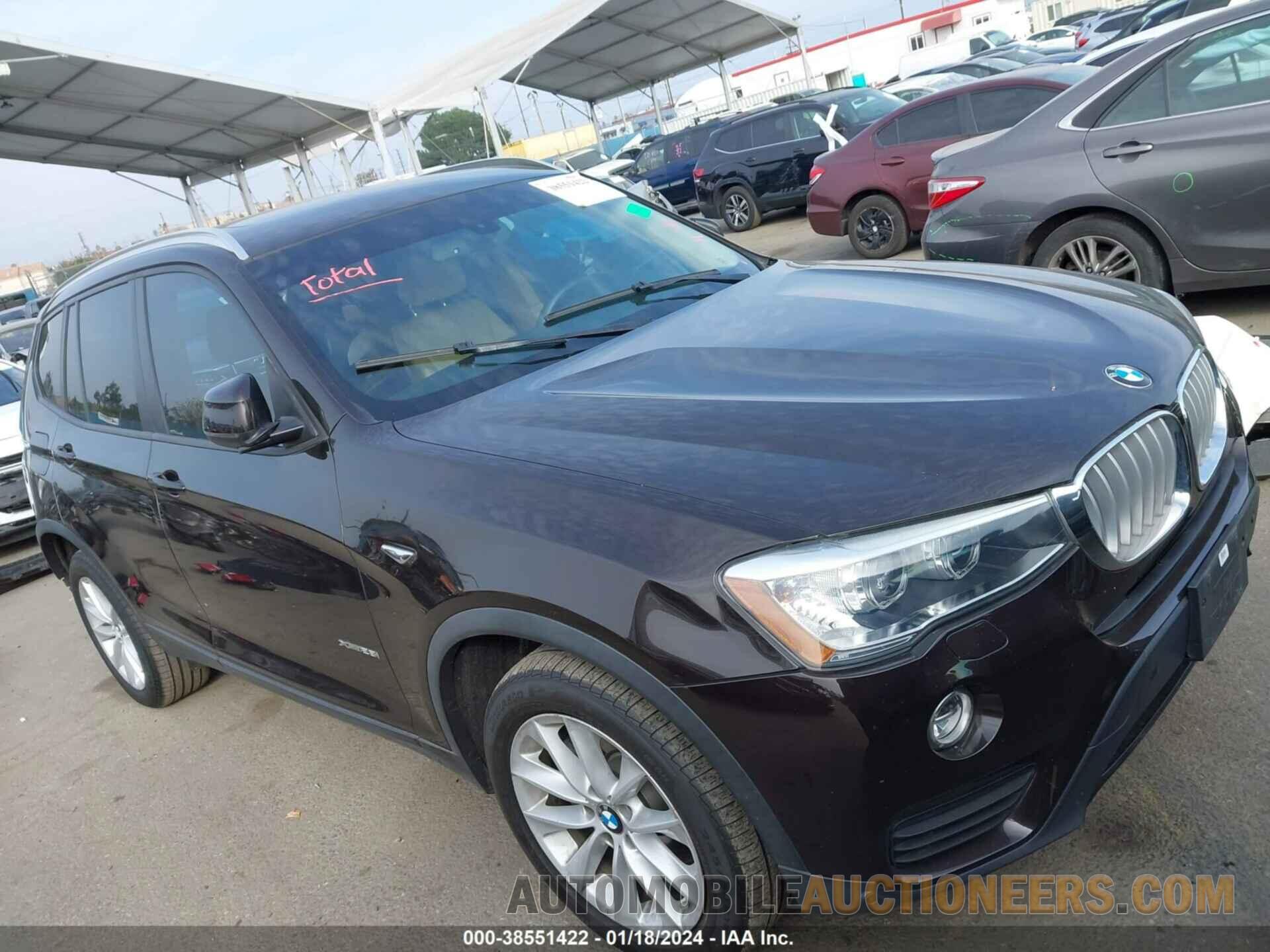 5UXWX9C58G0D94280 BMW X3 2016