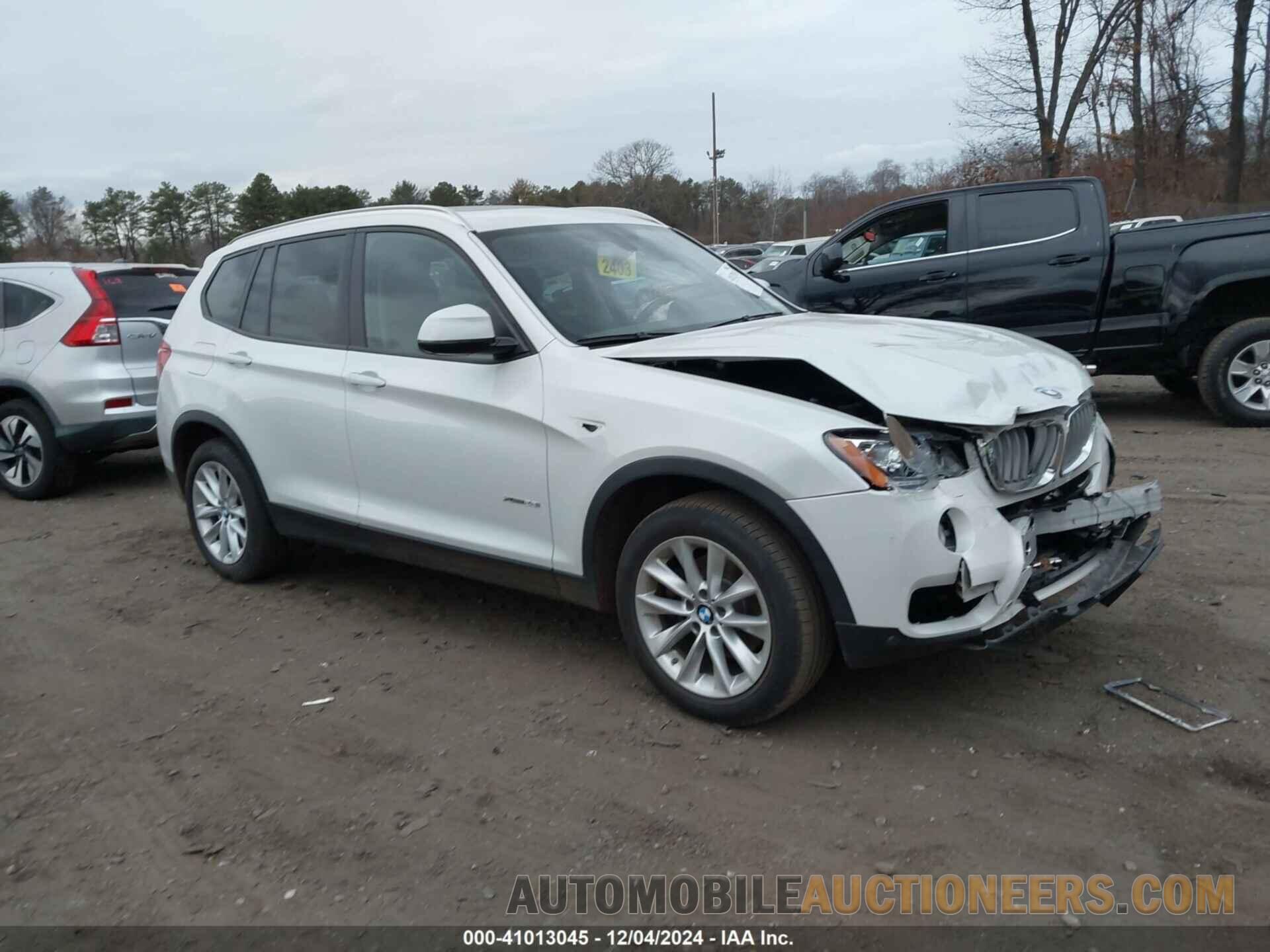 5UXWX9C58H0D95821 BMW X3 2017