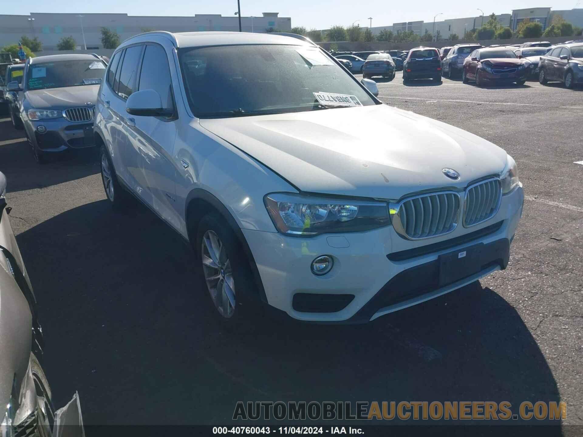 5UXWX9C58H0D96550 BMW X3 2017