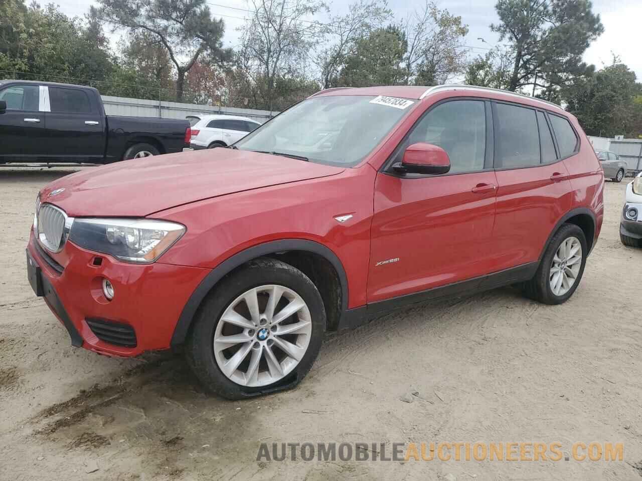 5UXWX9C59G0D83529 BMW X3 2016