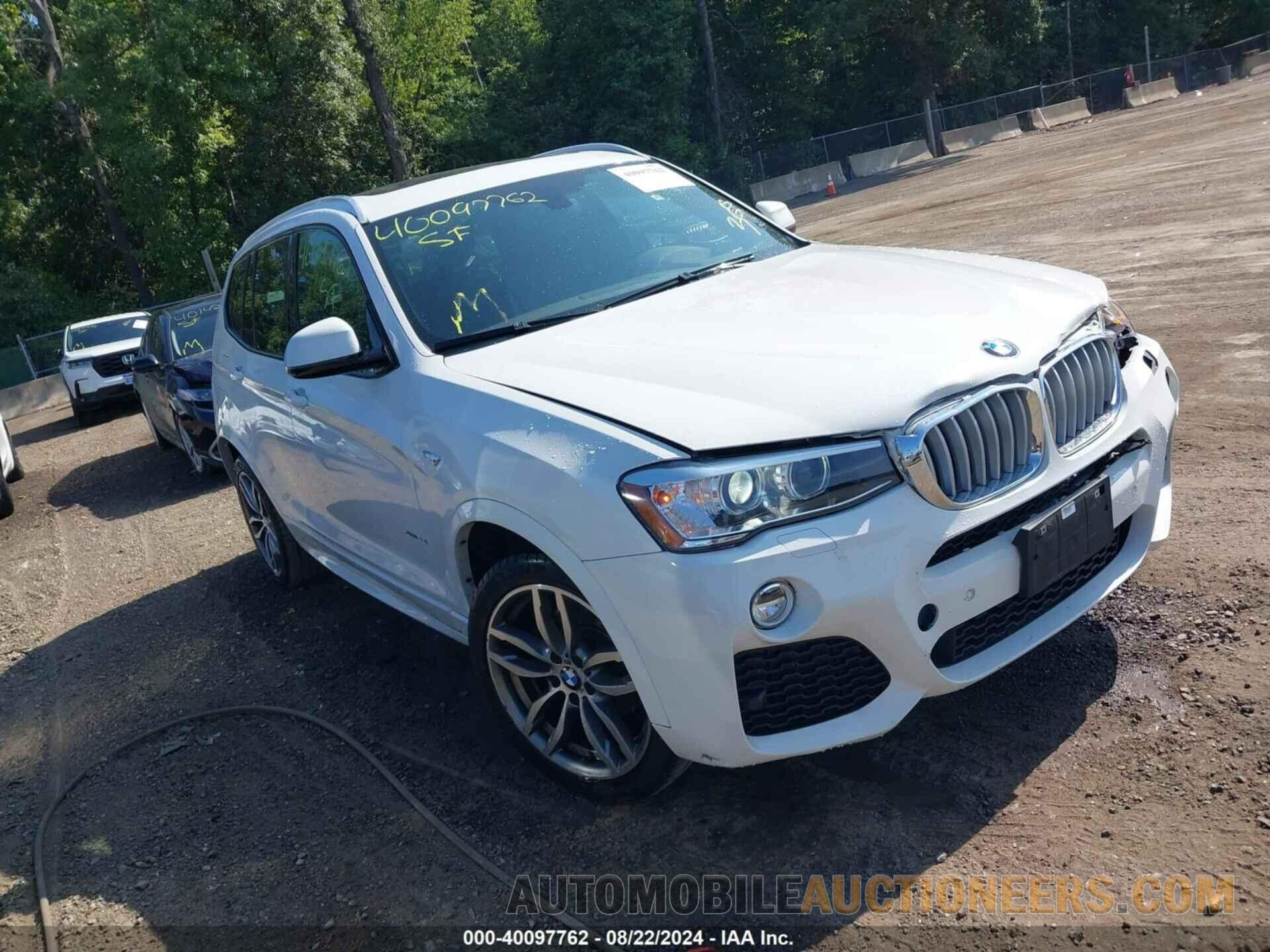 5UXWX9C59G0D84647 BMW X3 2016