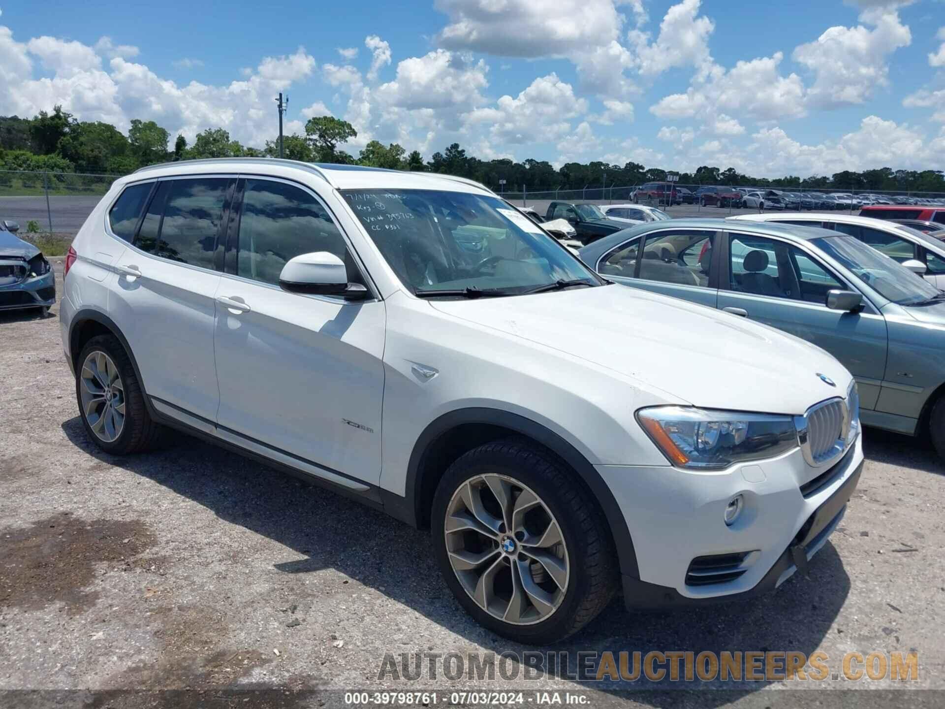 5UXWX9C59H0D95763 BMW X3 2017