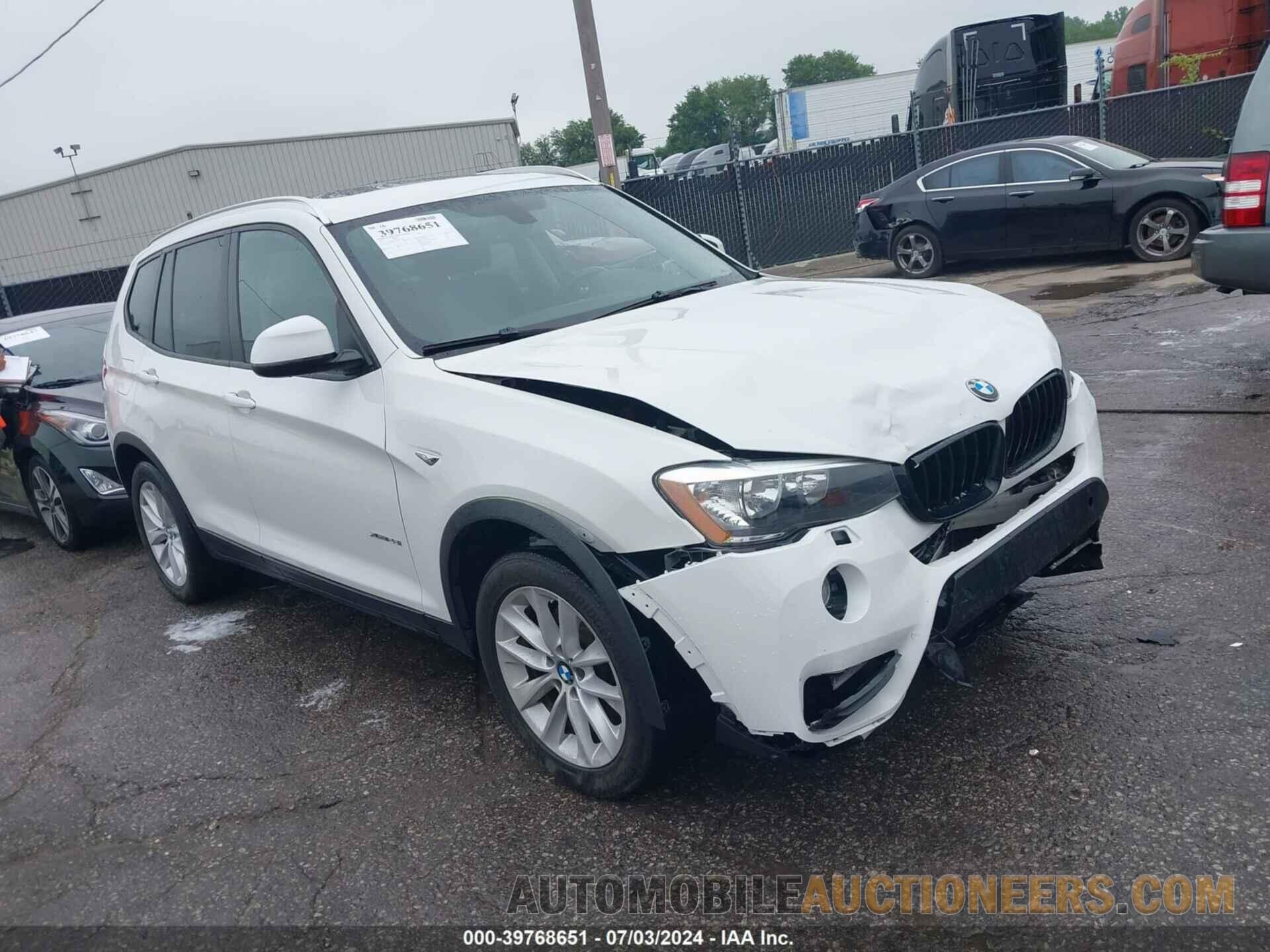 5UXWX9C59H0D97433 BMW X3 2017