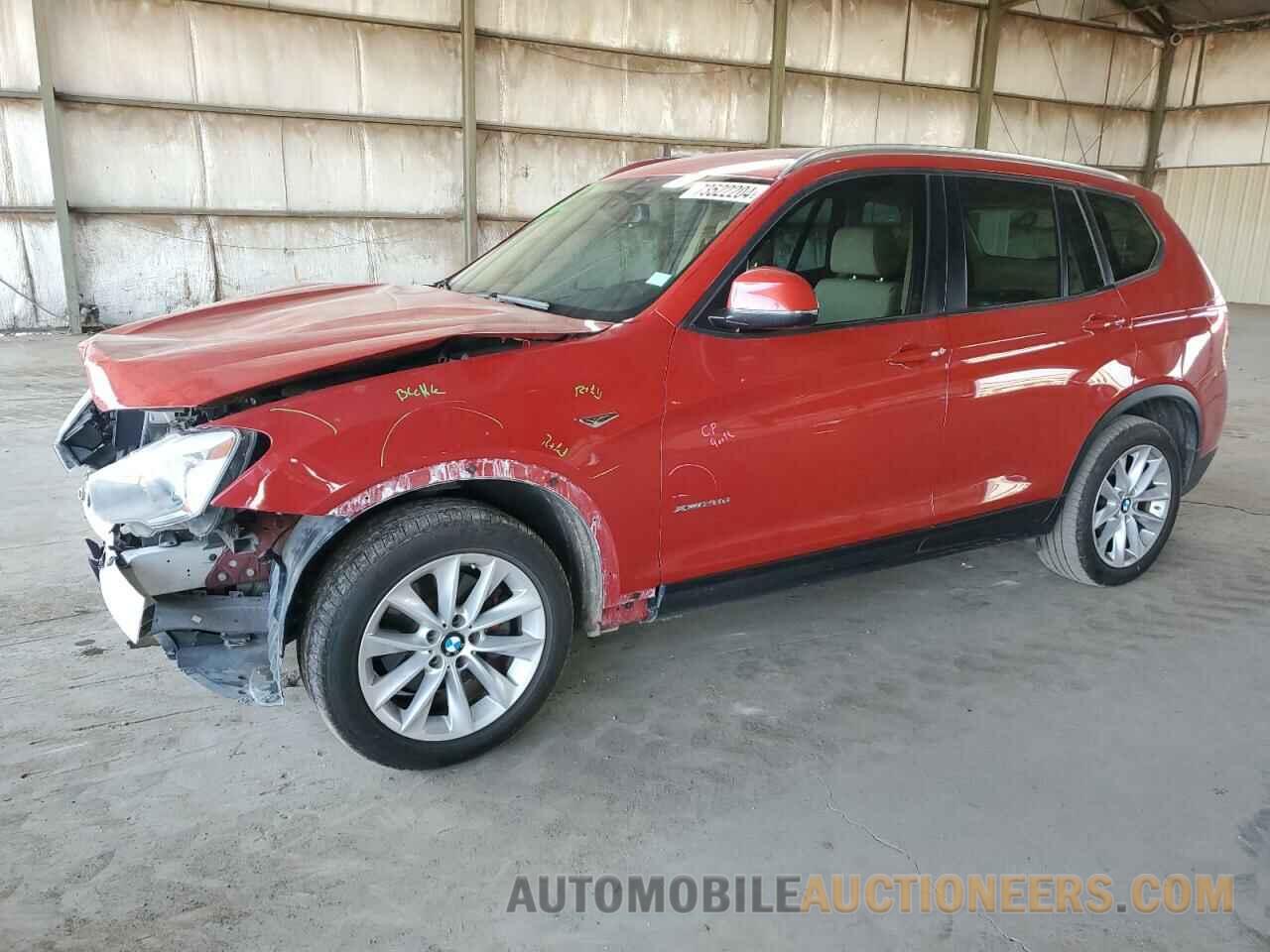 5UXWY3C51F0E96402 BMW X3 2015