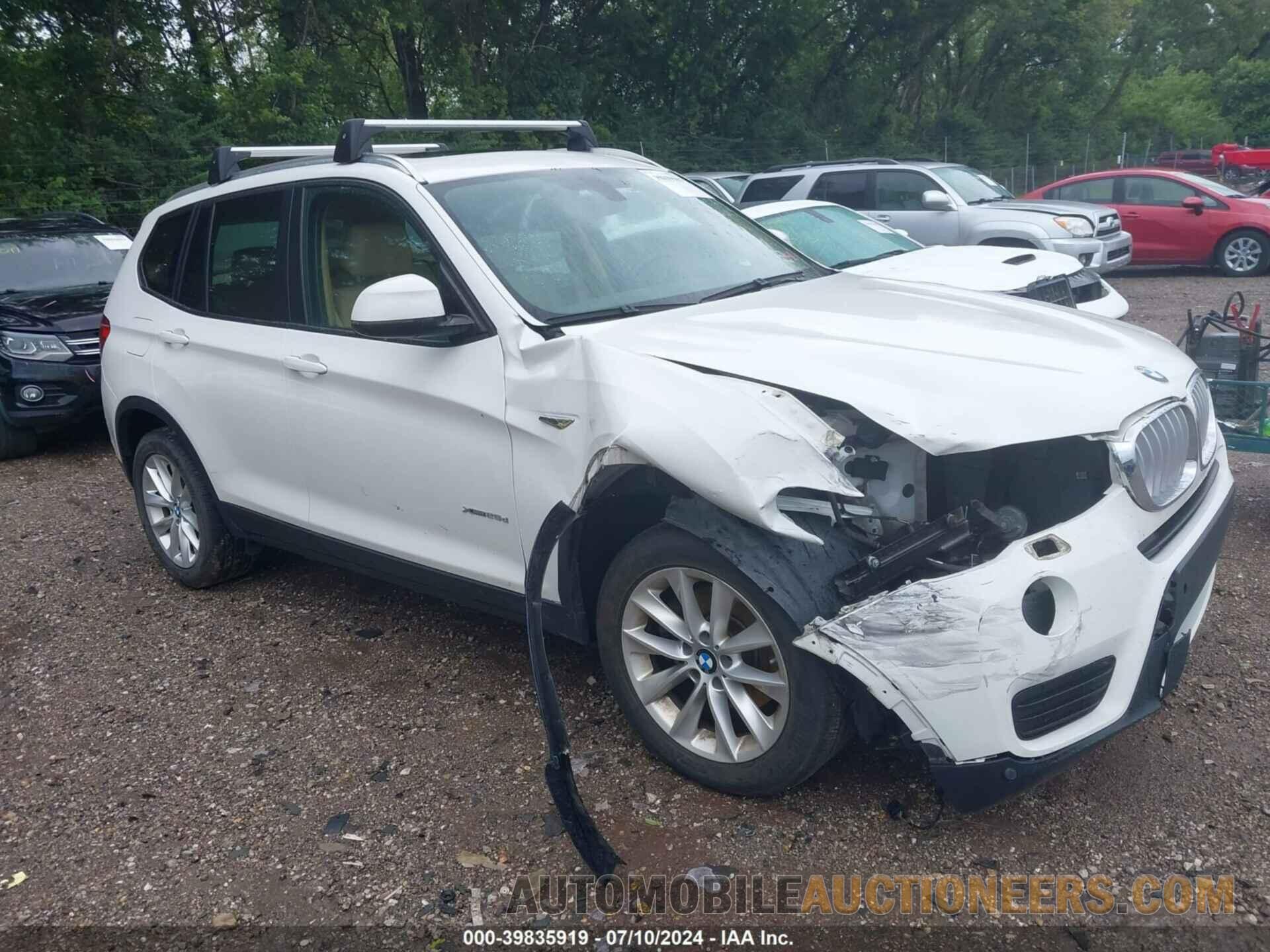 5UXWY3C51F0E97243 BMW X3 2015