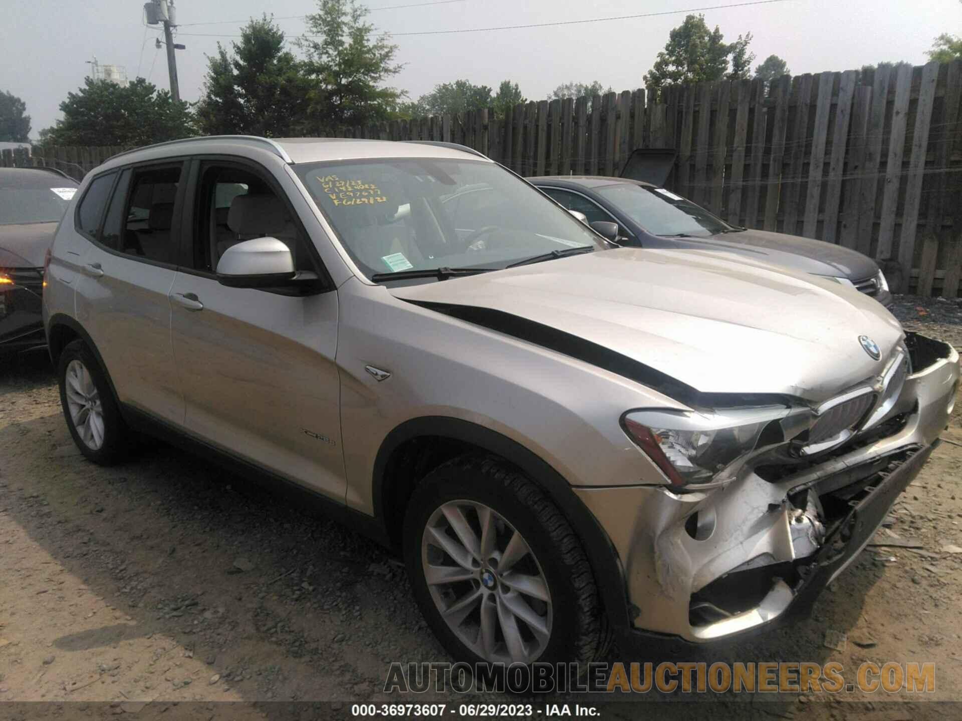 5UXWY3C51F0E97677 BMW X3 2015