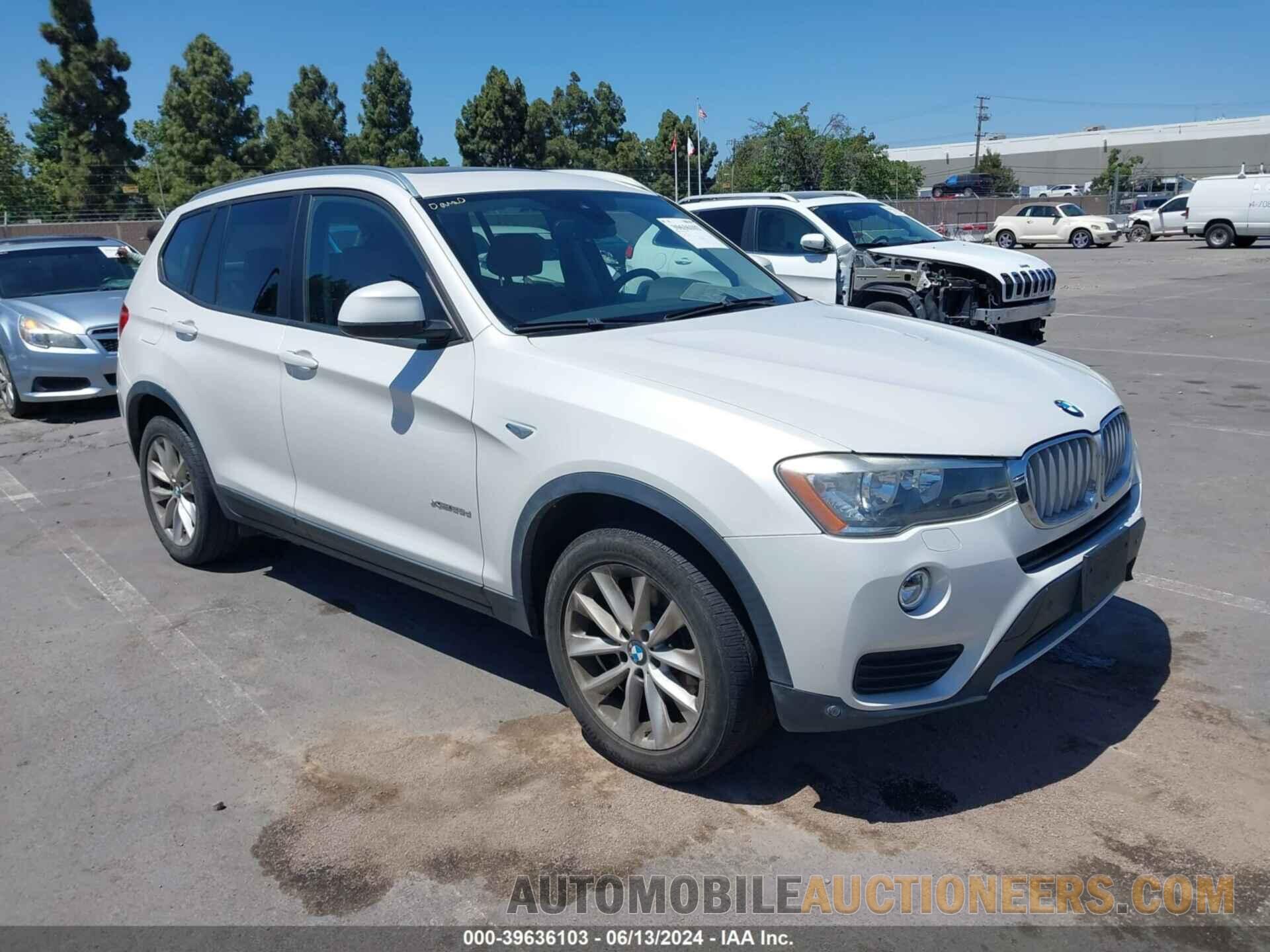 5UXWY3C52G0N87631 BMW X3 2016