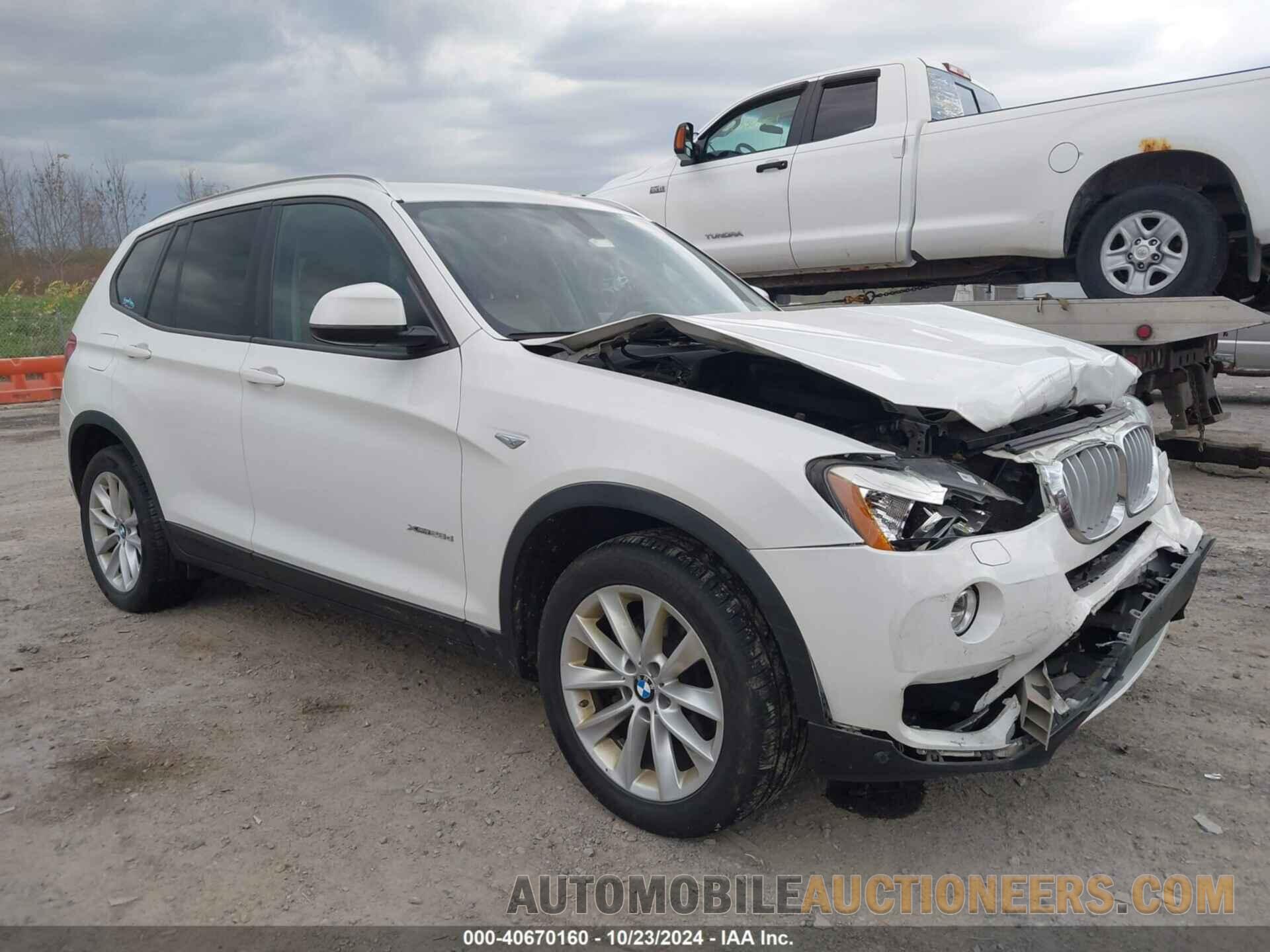 5UXWY3C52G0N87709 BMW X3 2016