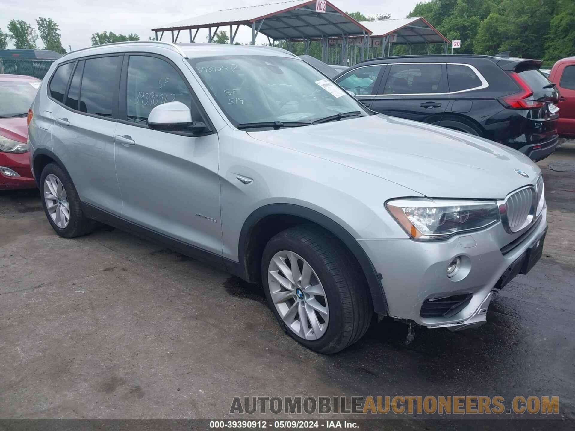 5UXWY3C53G0N86827 BMW X3 2016