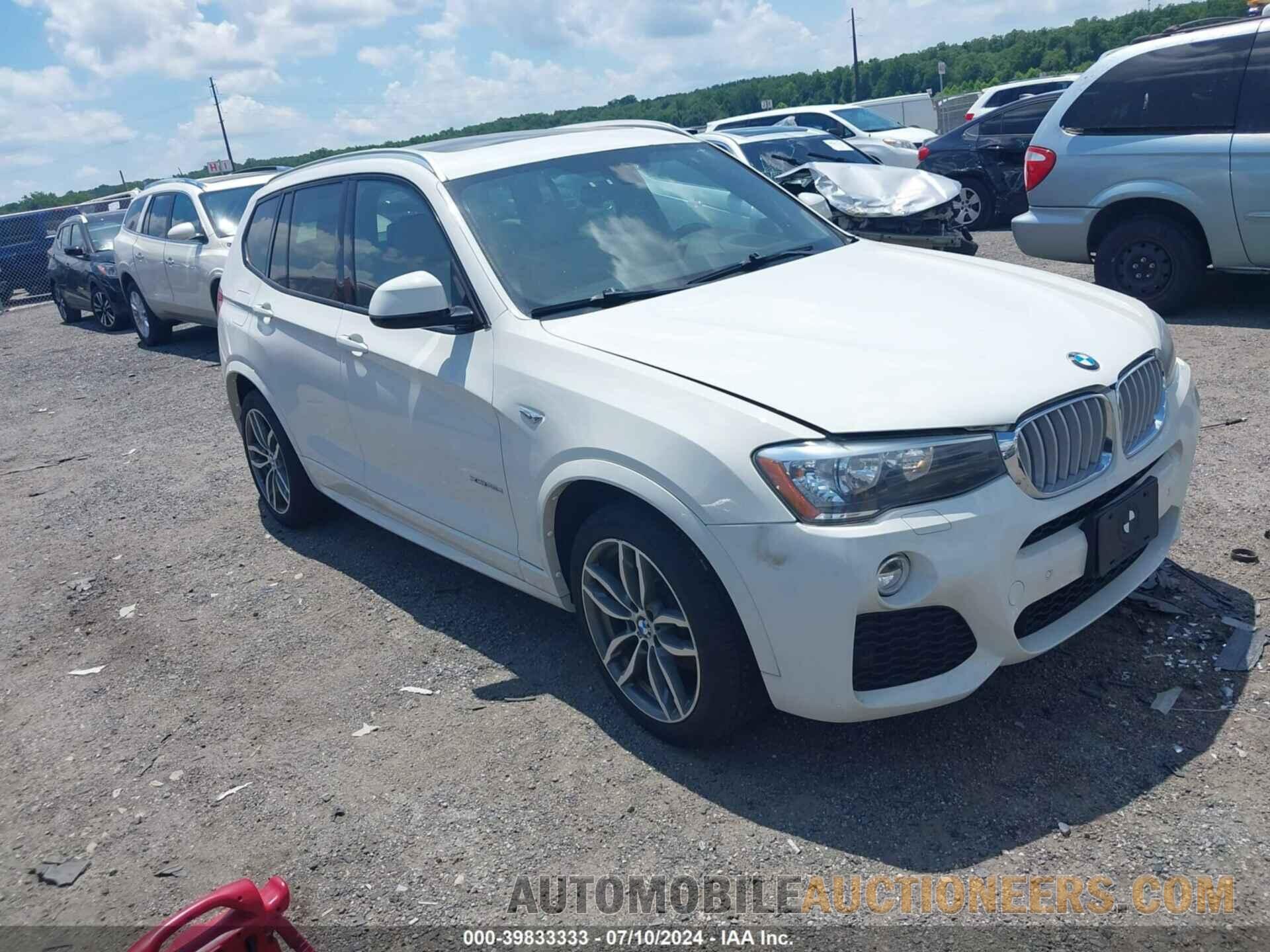 5UXWY3C54F0F83842 BMW X3 2015