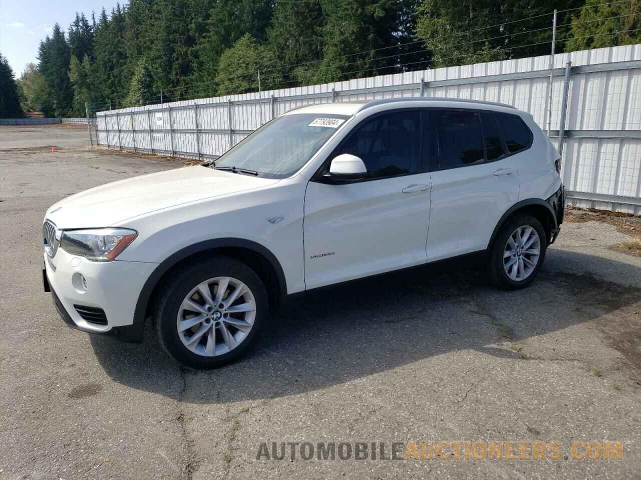 5UXWY3C54G0N87968 BMW X3 2016