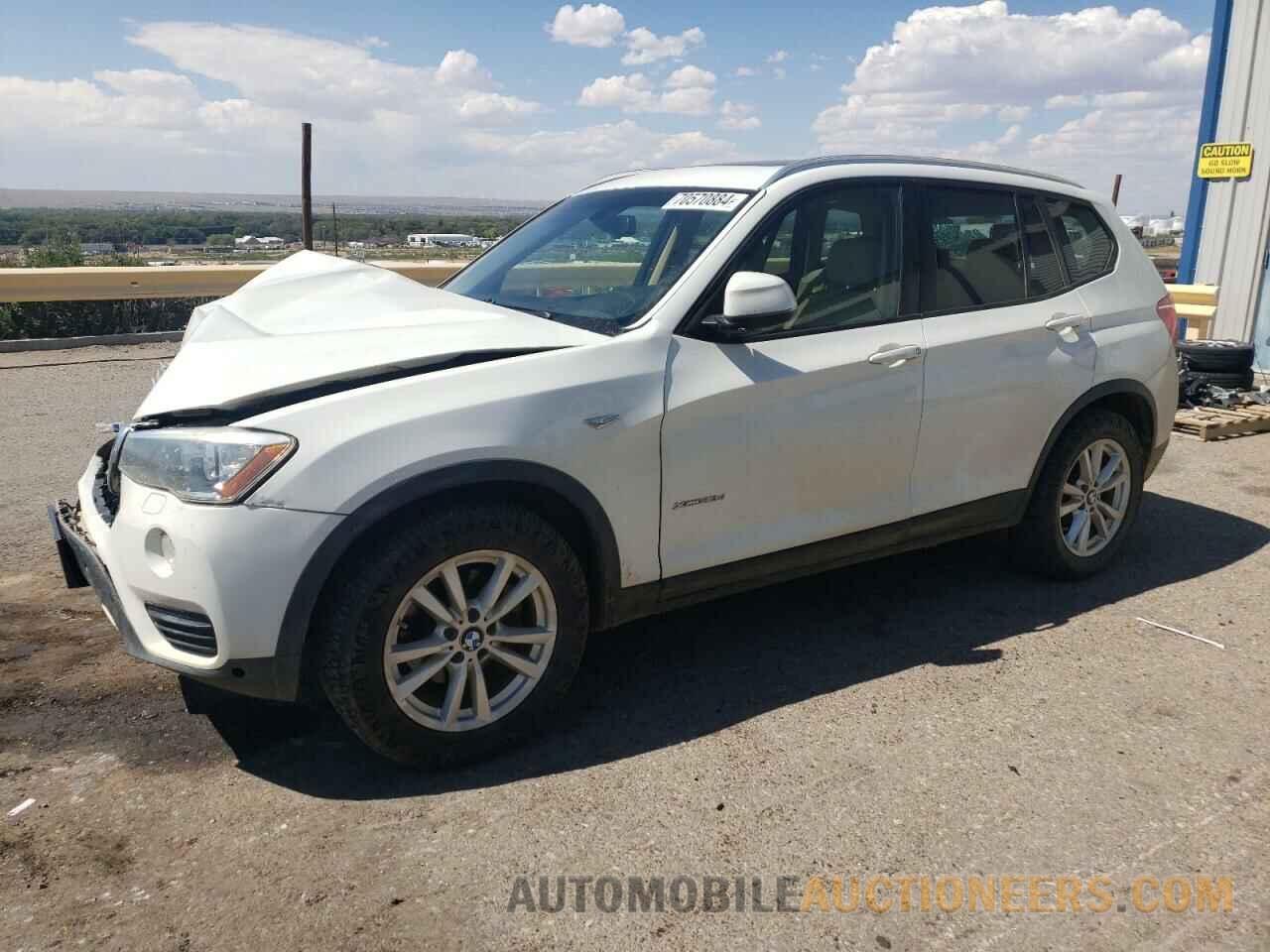 5UXWY3C56F0E95892 BMW X3 2015