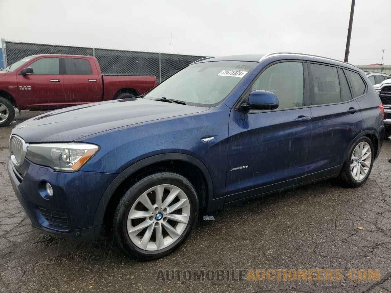 5UXWY3C56F0E97030 BMW X3 2015