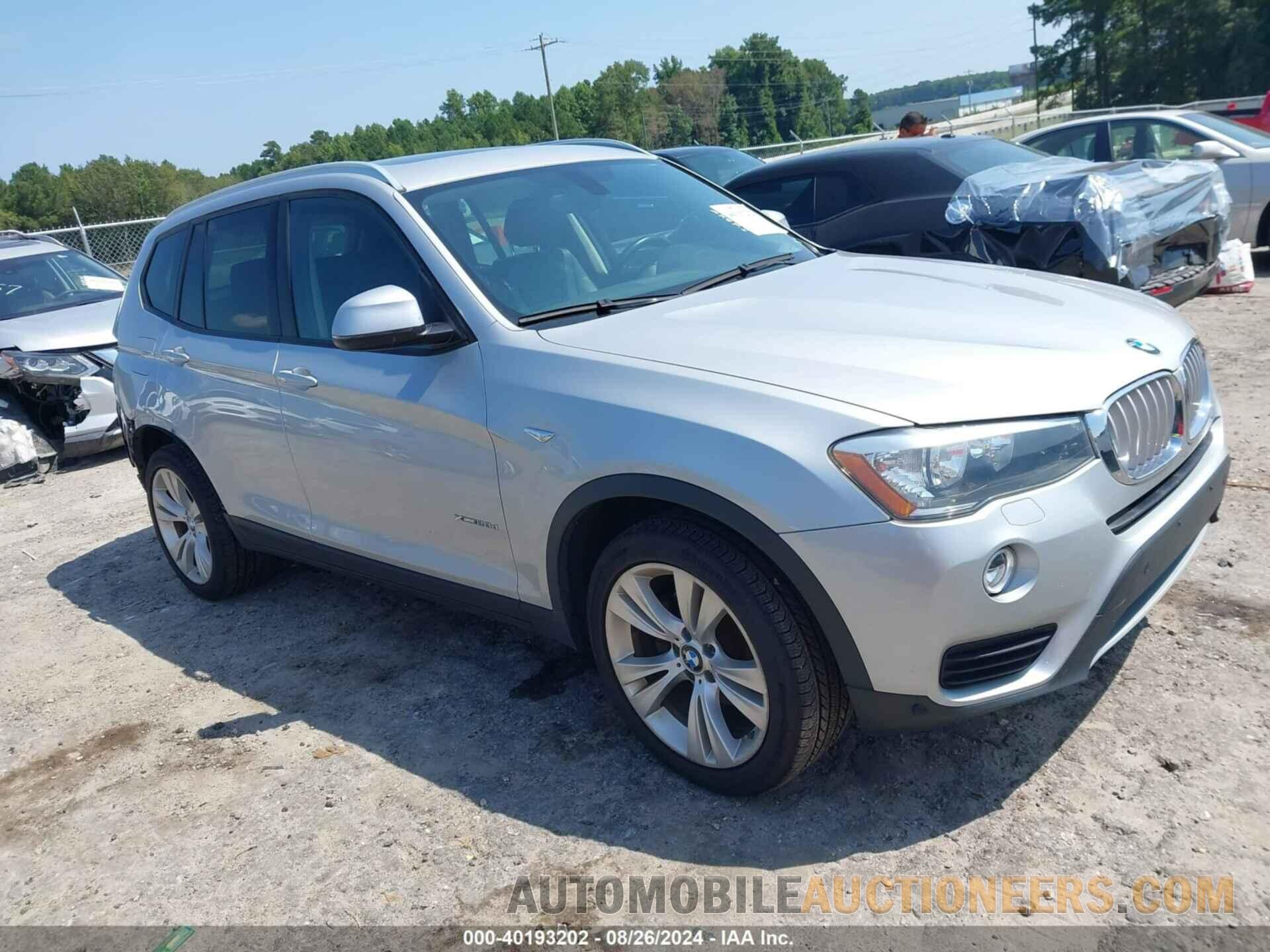 5UXWY3C56F0E97951 BMW X3 2015