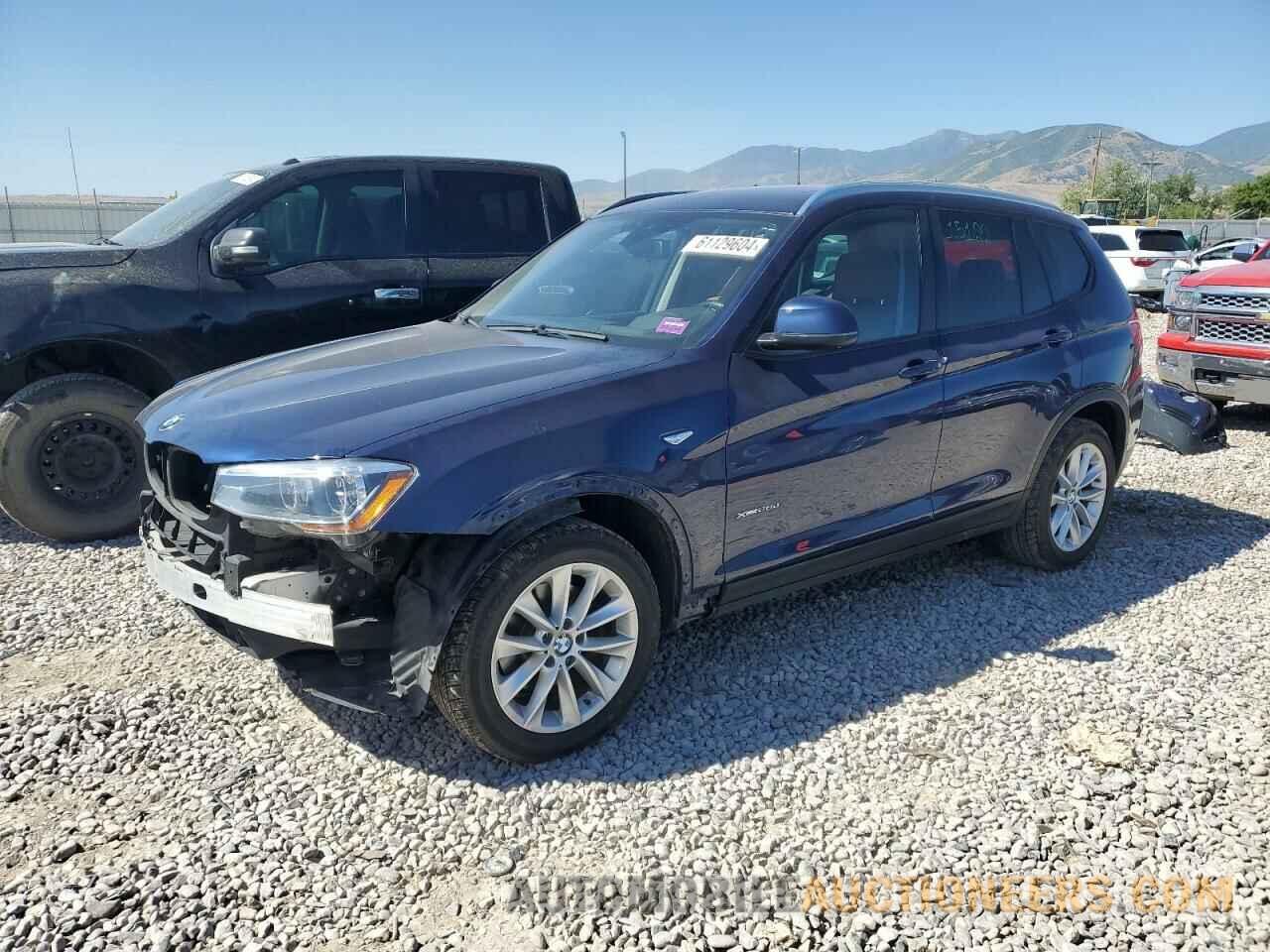 5UXWY3C57G0N88628 BMW X3 2016