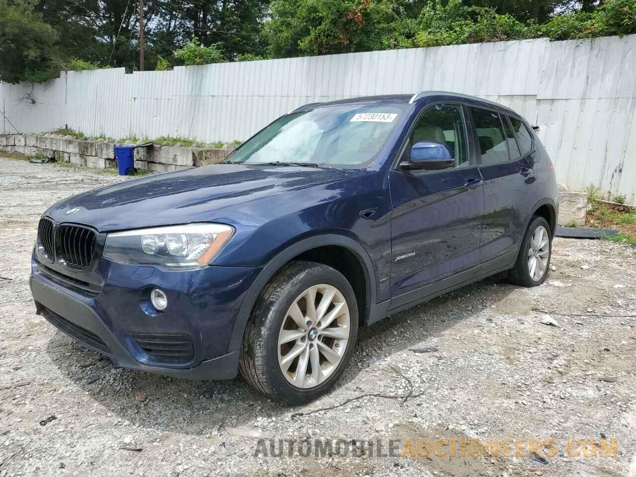 5UXWY3C58F0E96865 BMW X3 2015