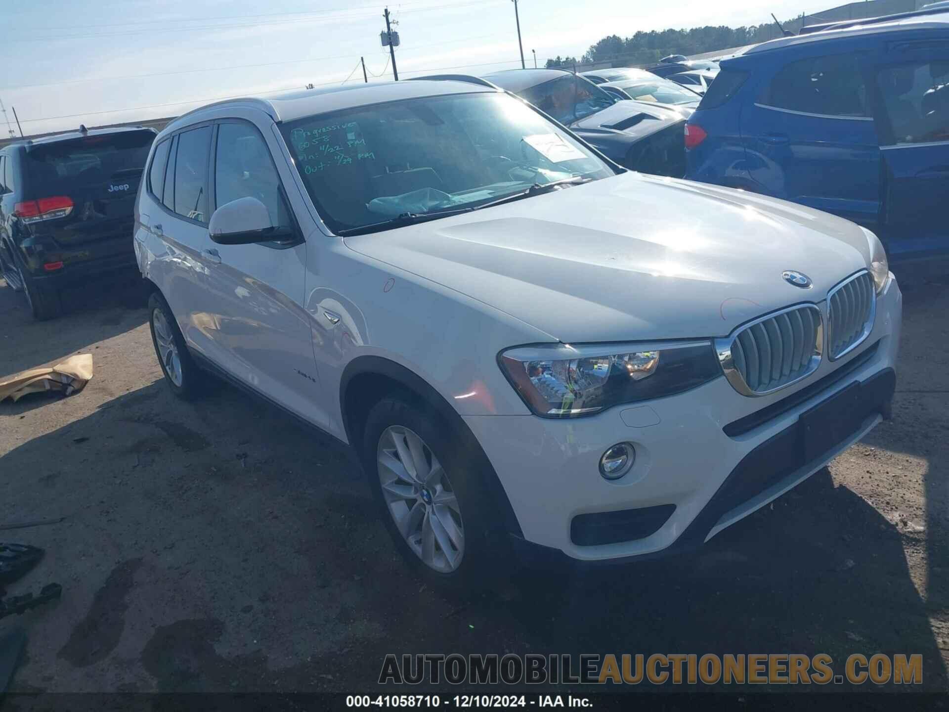 5UXWZ7C31H0V89729 BMW X3 2017