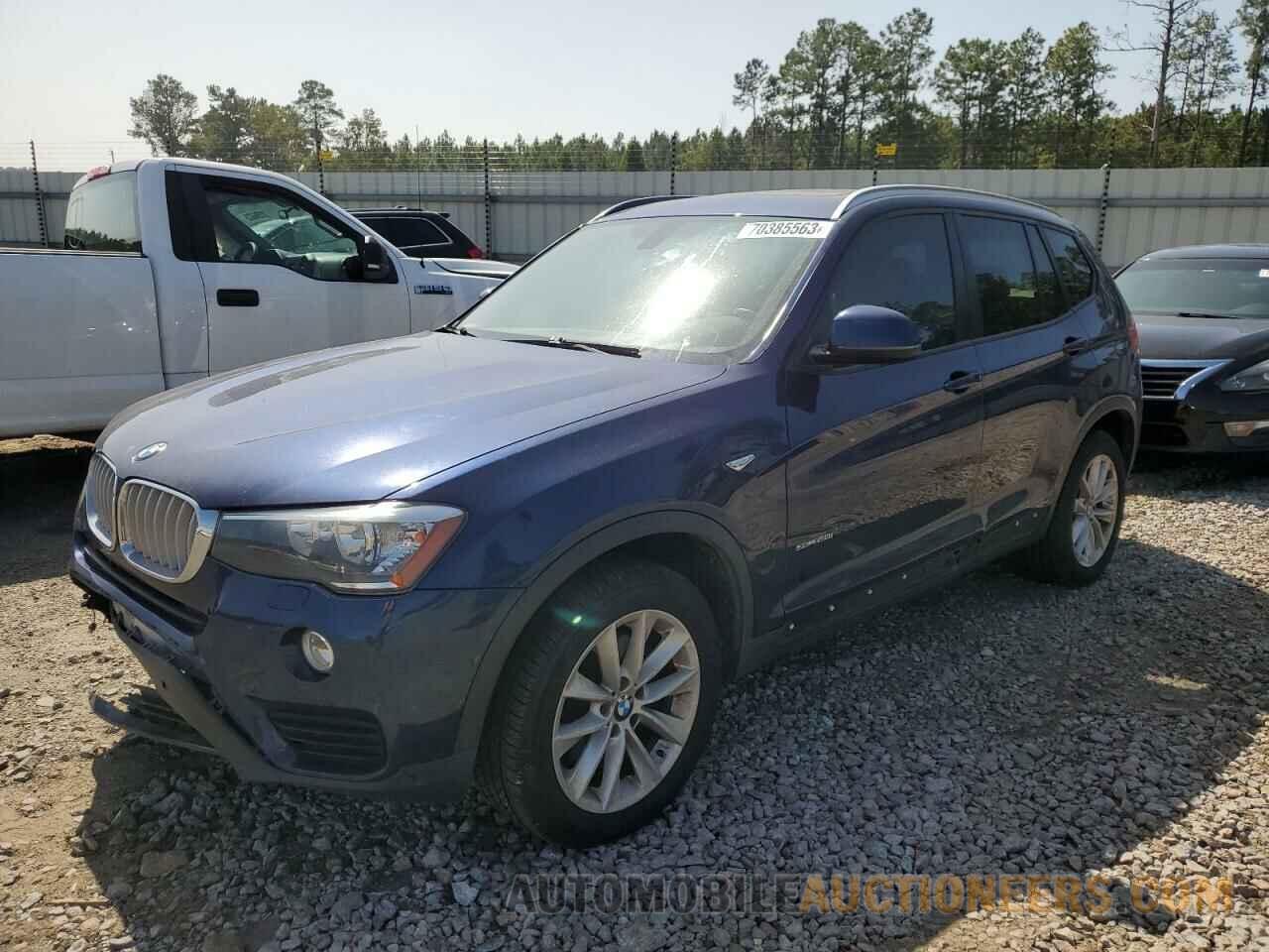 5UXWZ7C33H0X39498 BMW X3 2017