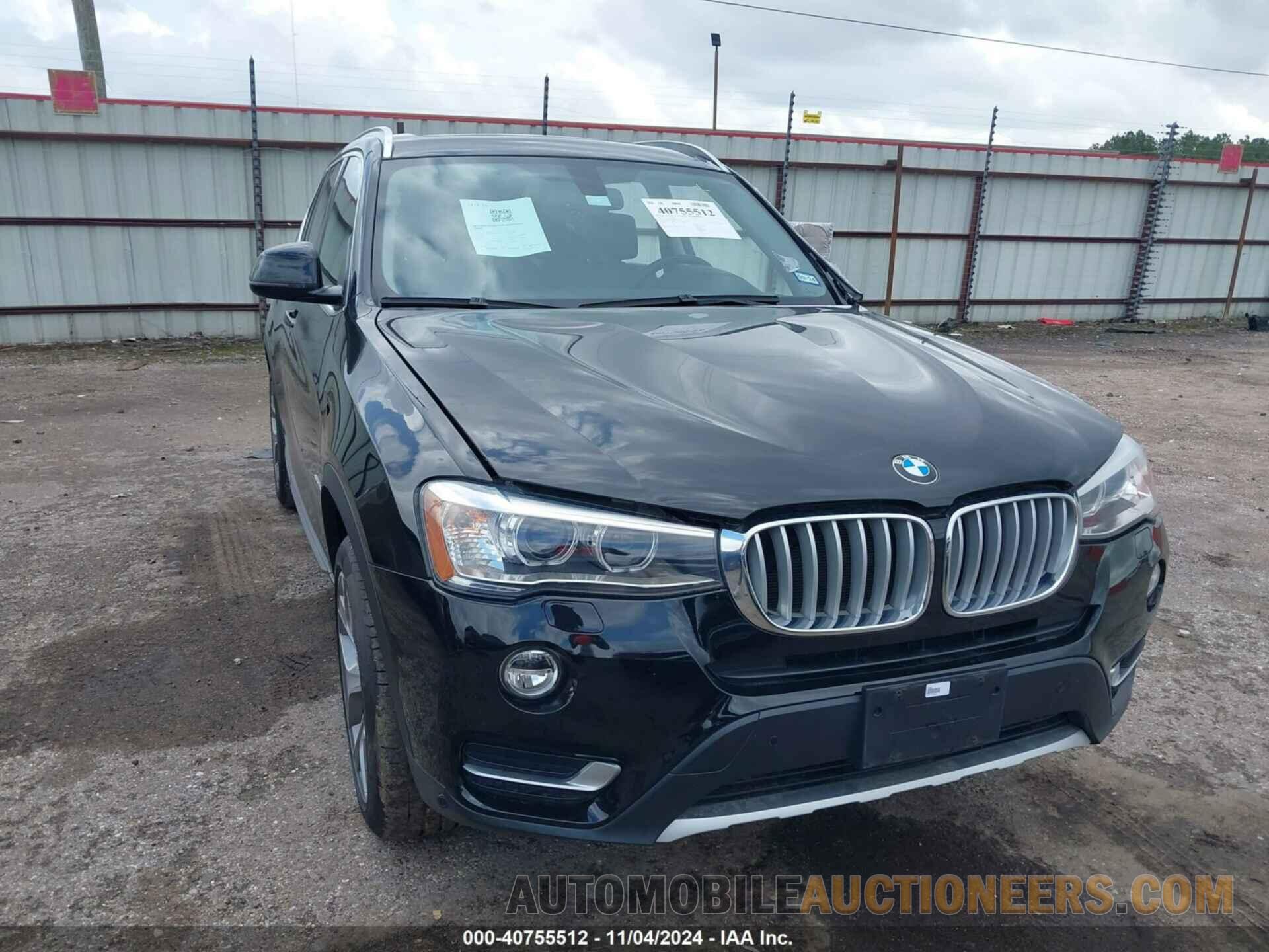 5UXWZ7C34H0X39137 BMW X3 2017