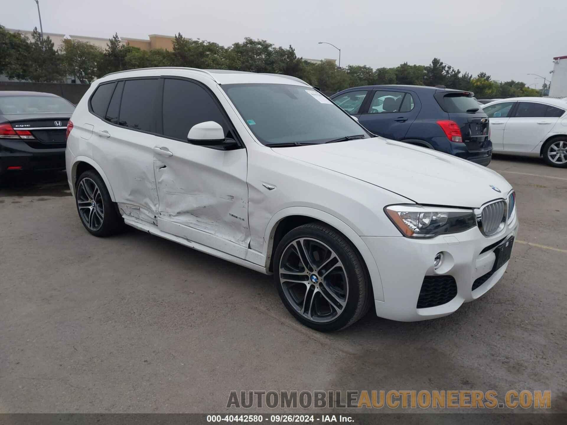 5UXWZ7C35H0X43357 BMW X3 2017