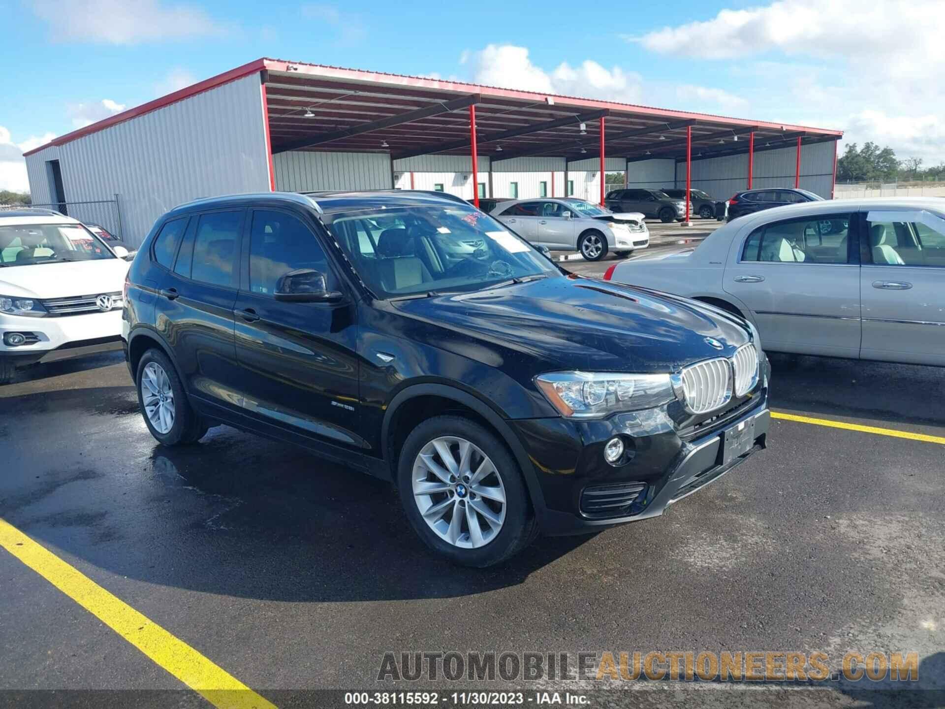 5UXWZ7C36H0X39950 BMW X3 2017