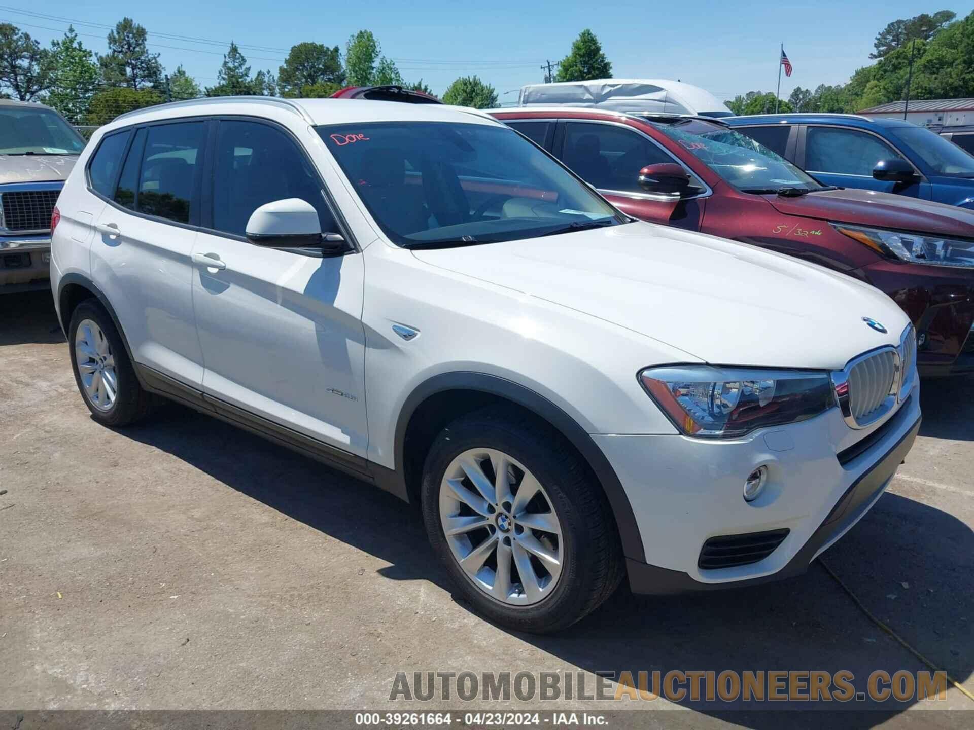 5UXWZ7C36H0X41617 BMW X3 2017