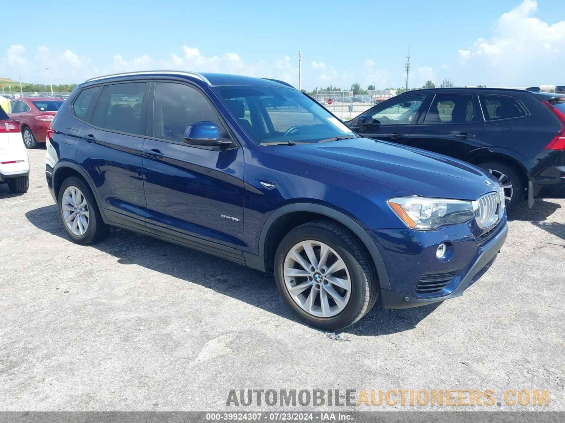 5UXWZ7C36H0X42749 BMW X3 2017