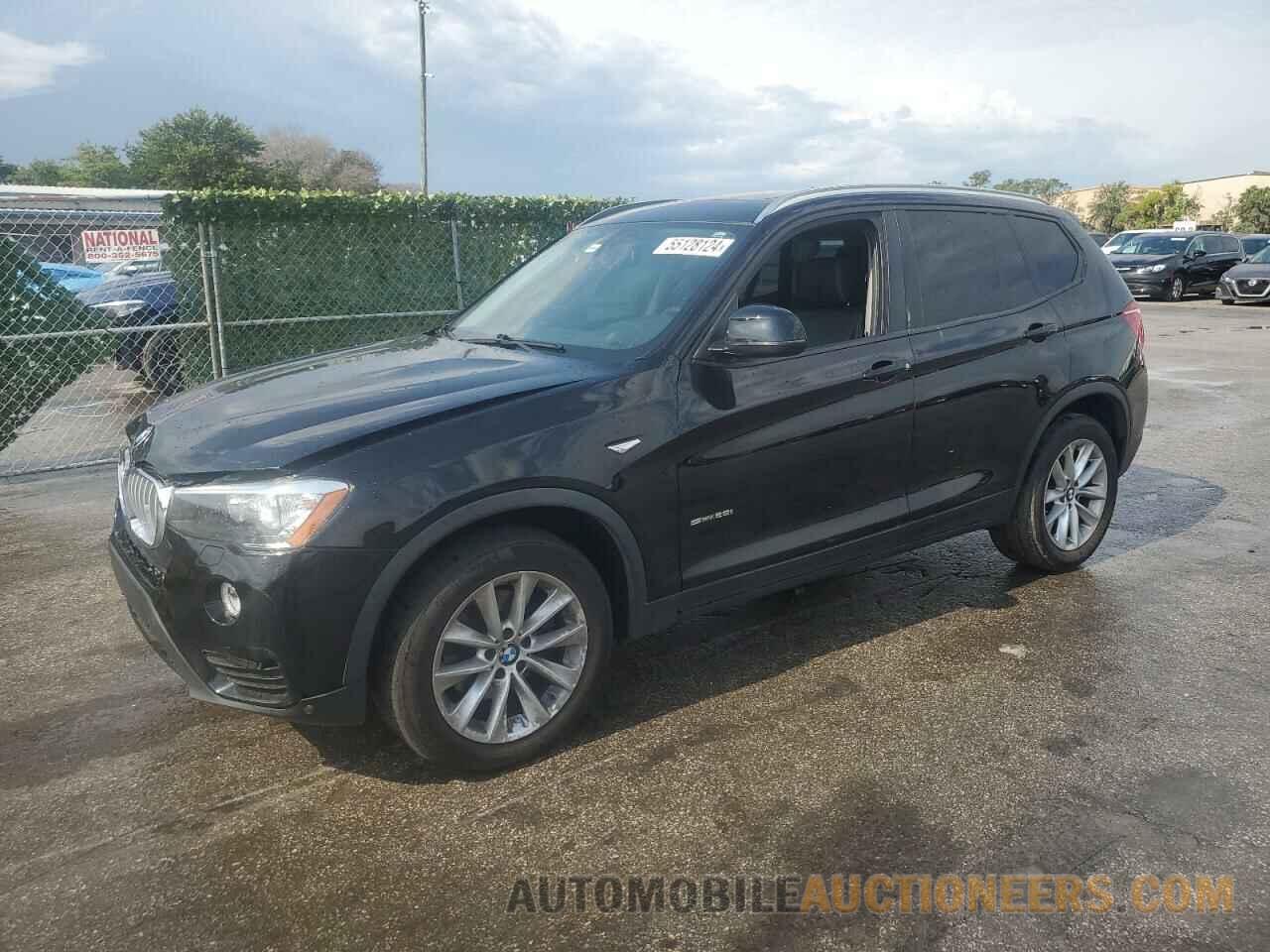 5UXWZ7C38H0V87542 BMW X3 2017