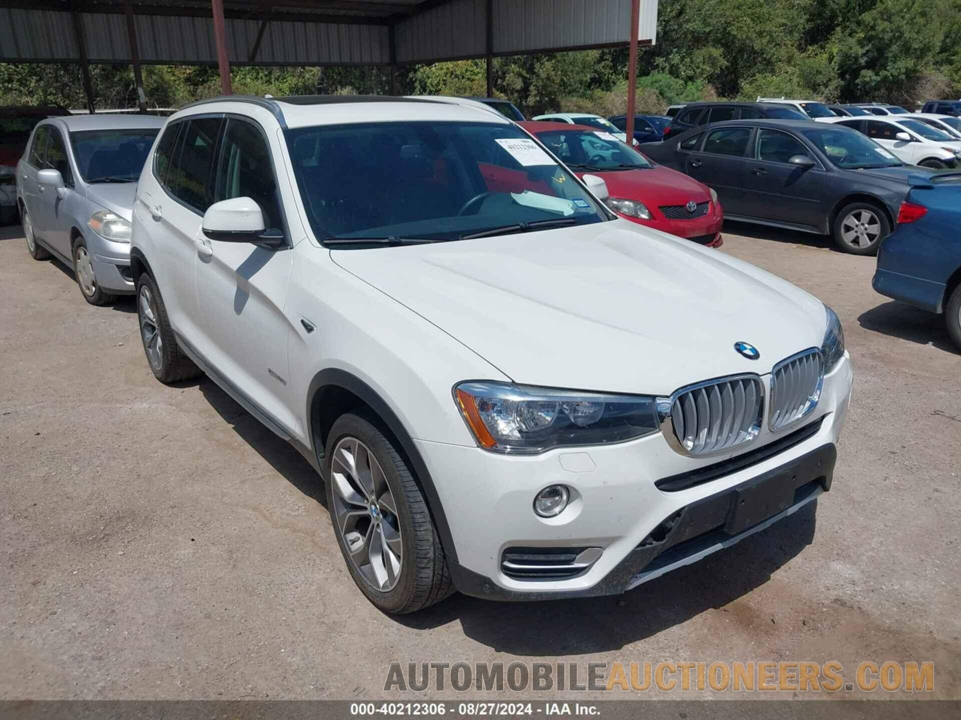 5UXWZ7C38H0V89551 BMW X3 2017