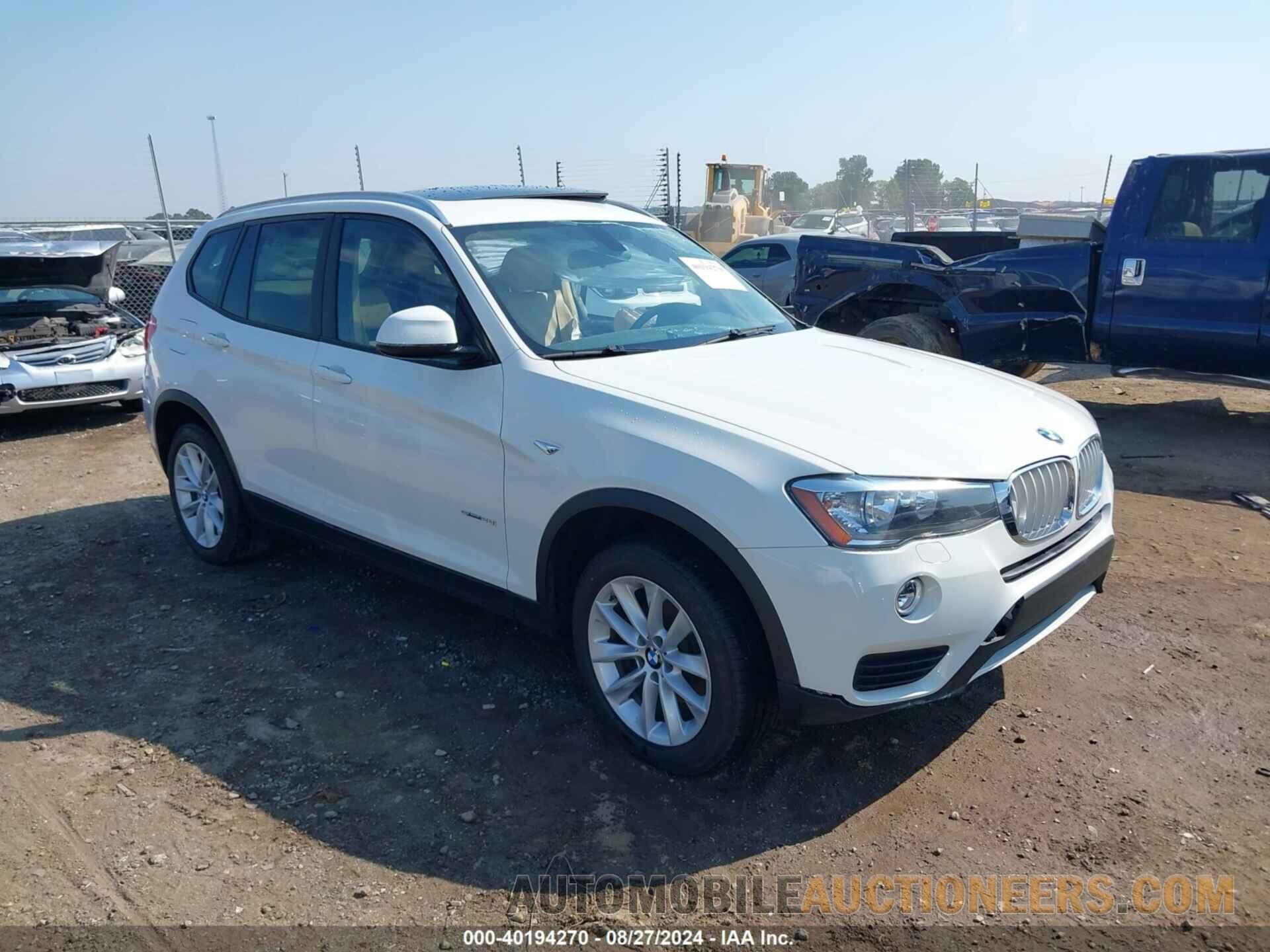 5UXWZ7C38H0V90070 BMW X3 2017