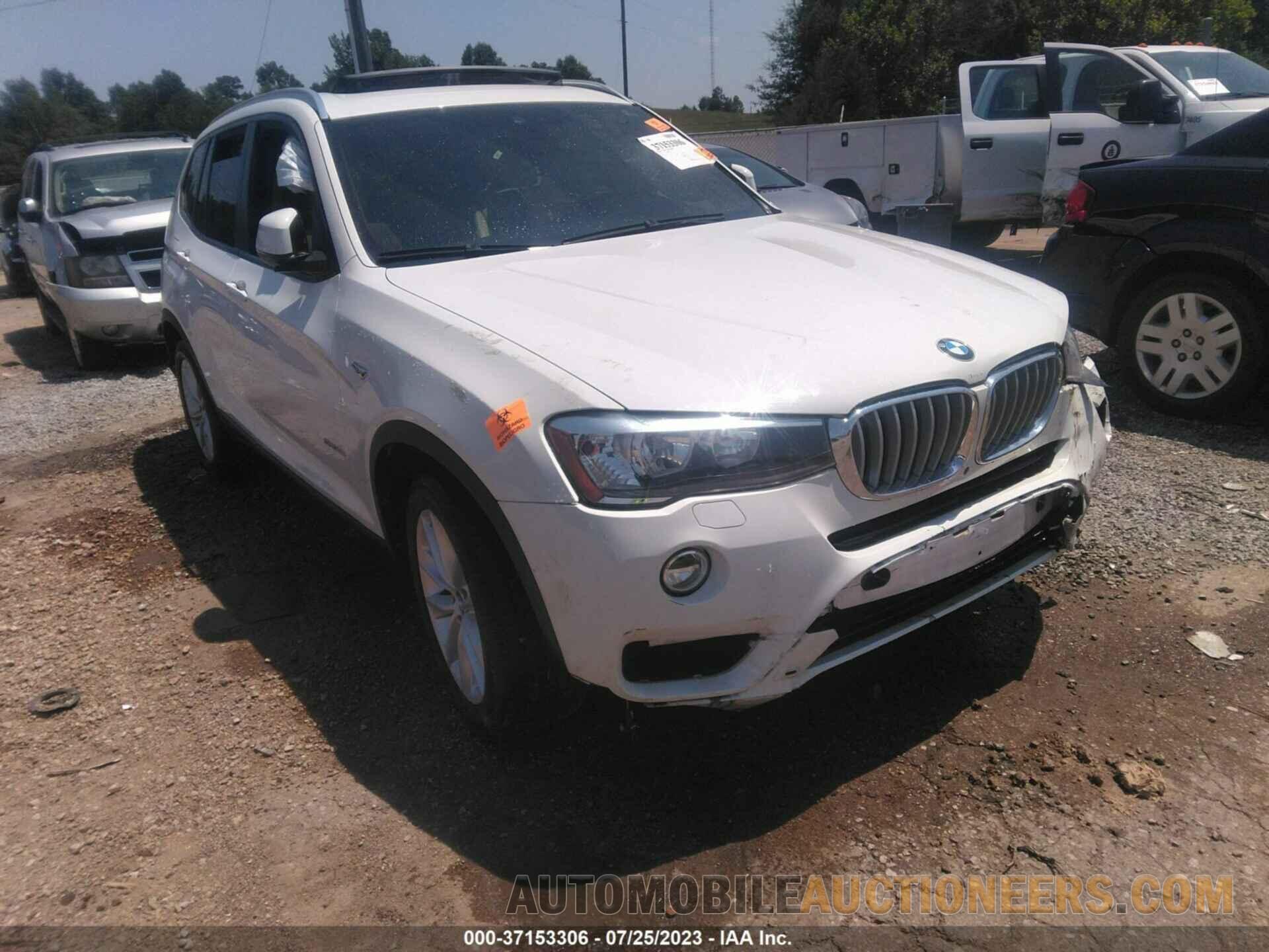 5UXWZ7C38H0V93258 BMW X3 2017