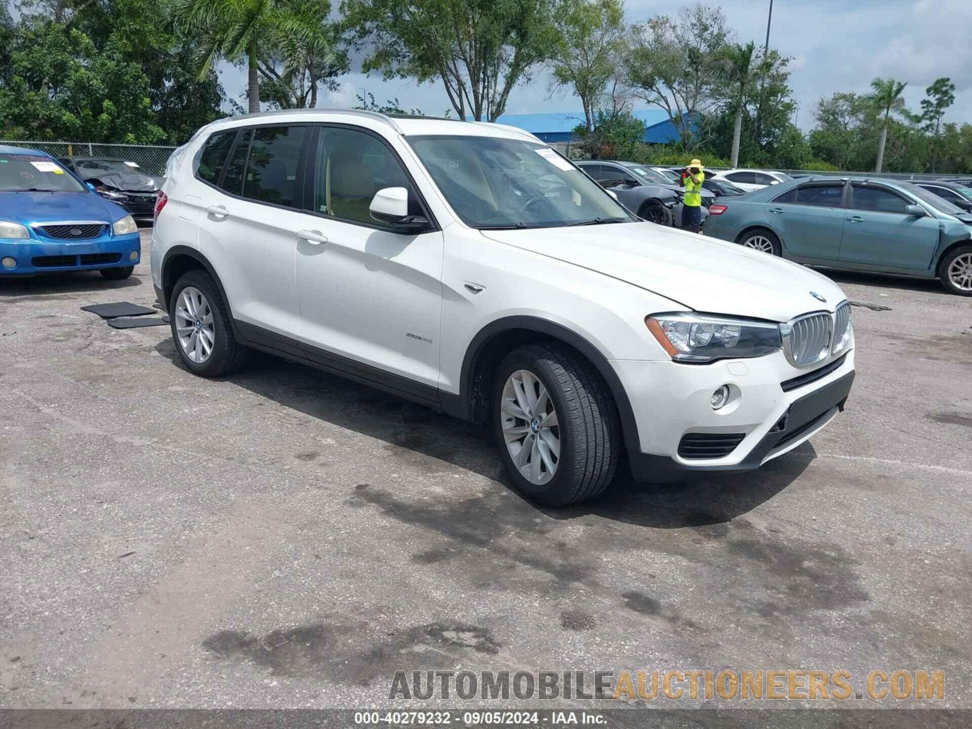 5UXWZ7C38H0X39030 BMW X3 2017