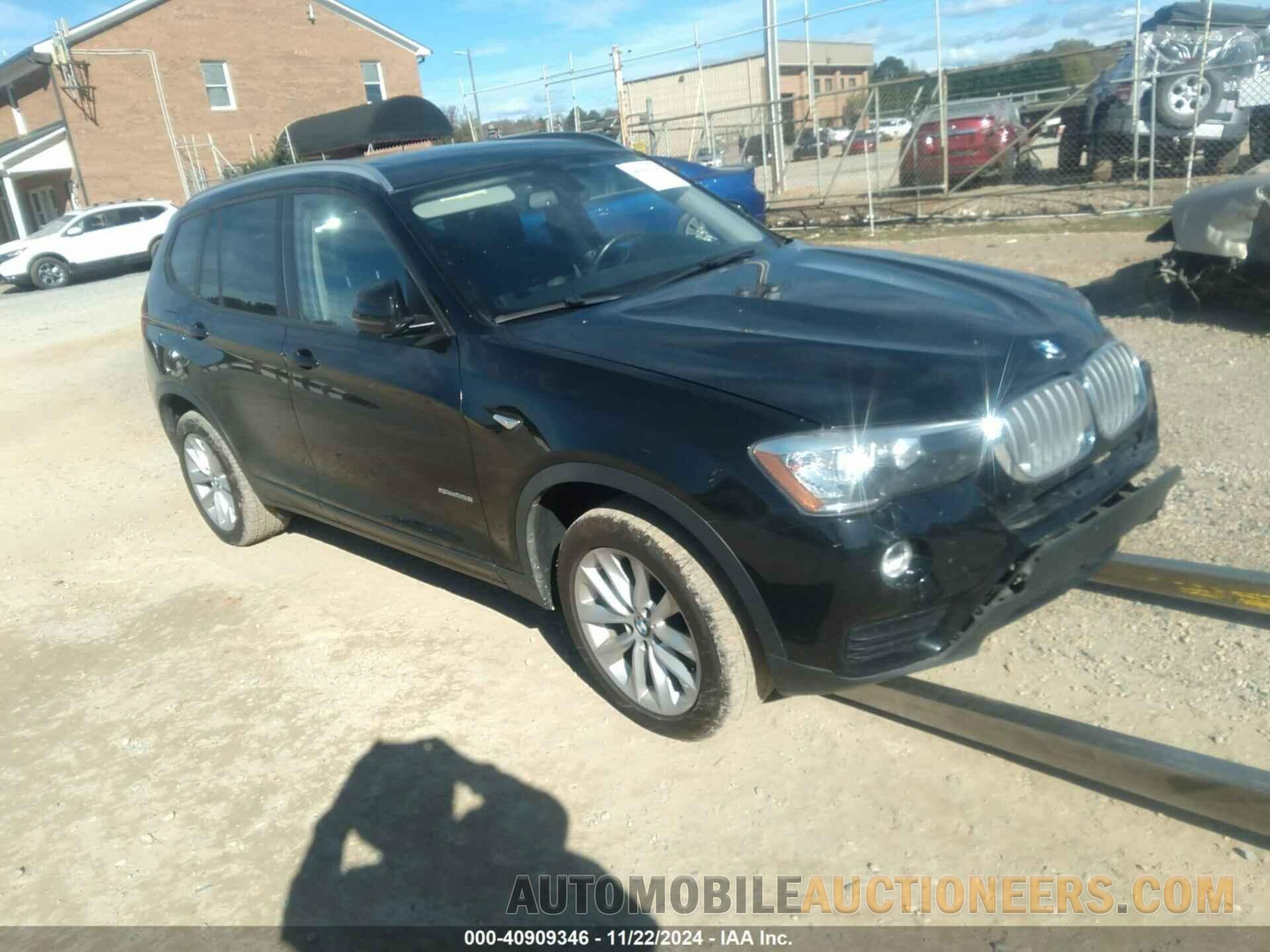 5UXWZ7C38H0X40016 BMW X3 2017