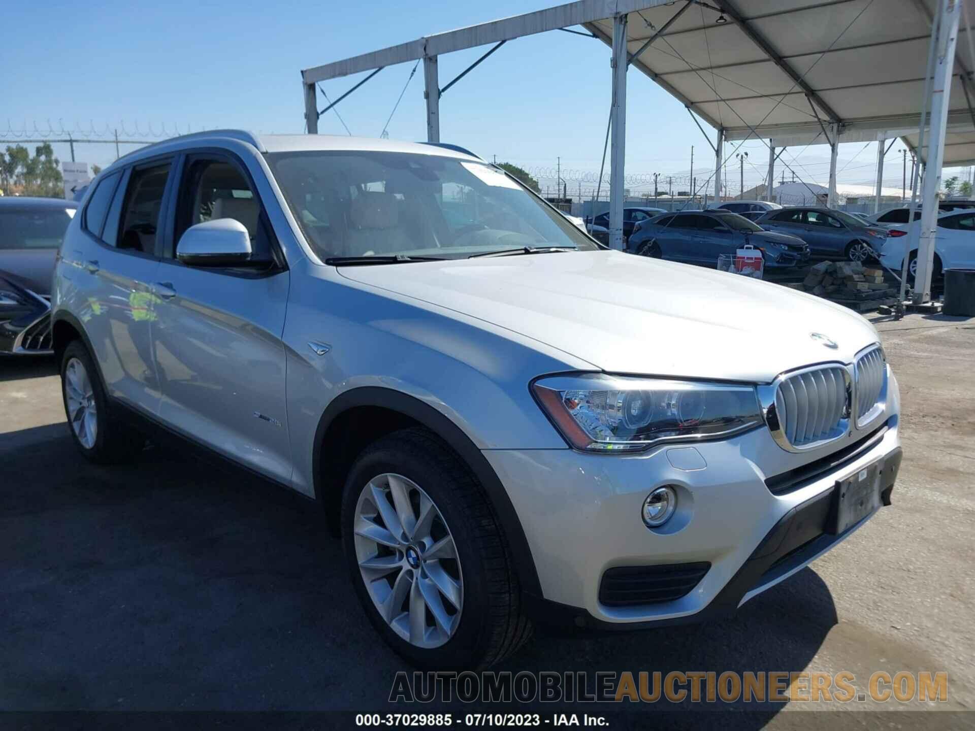 5UXWZ7C38H0X40467 BMW X3 2017