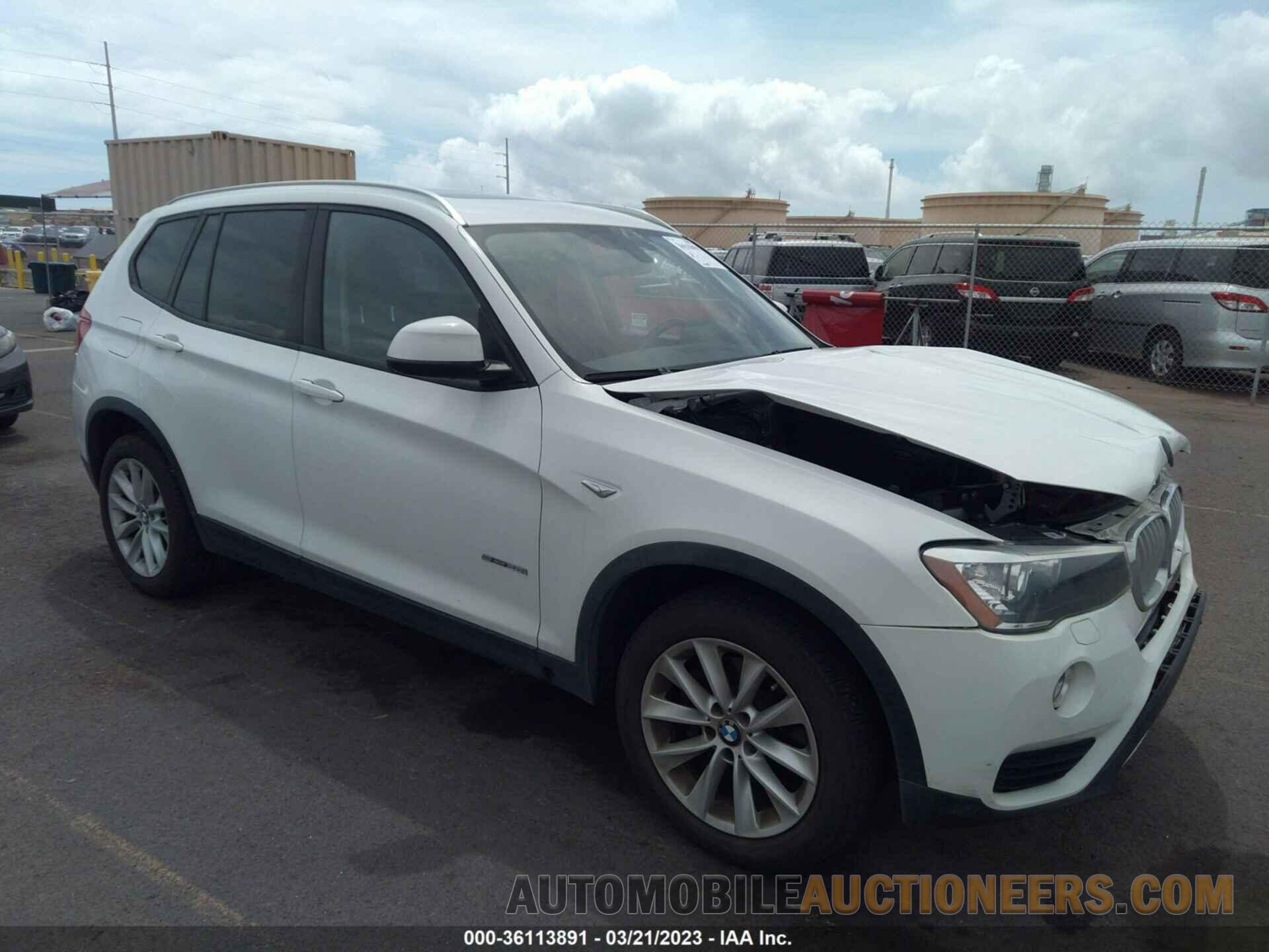 5UXWZ7C38H0X41487 BMW X3 2017