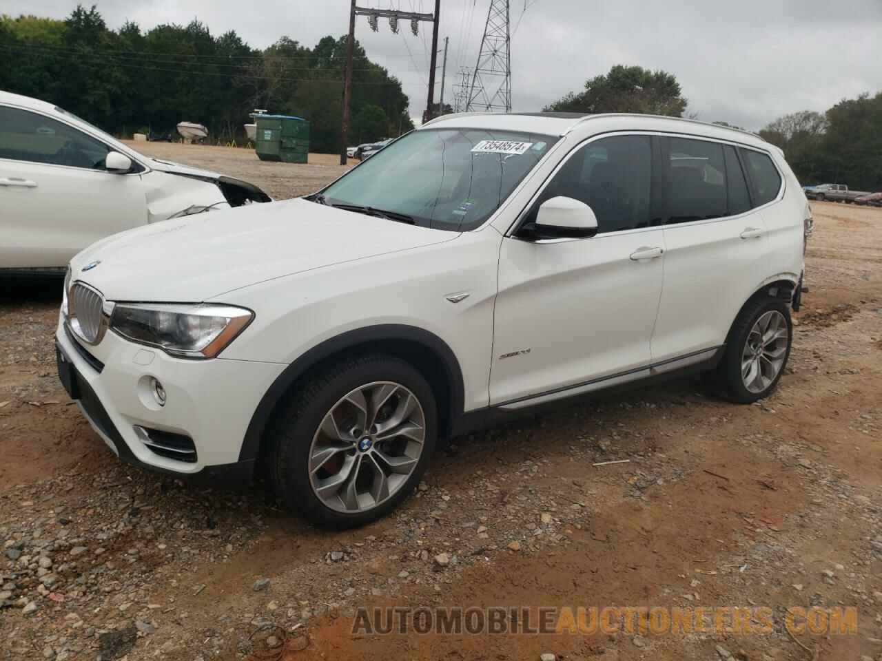 5UXWZ7C39H0V94256 BMW X3 2017