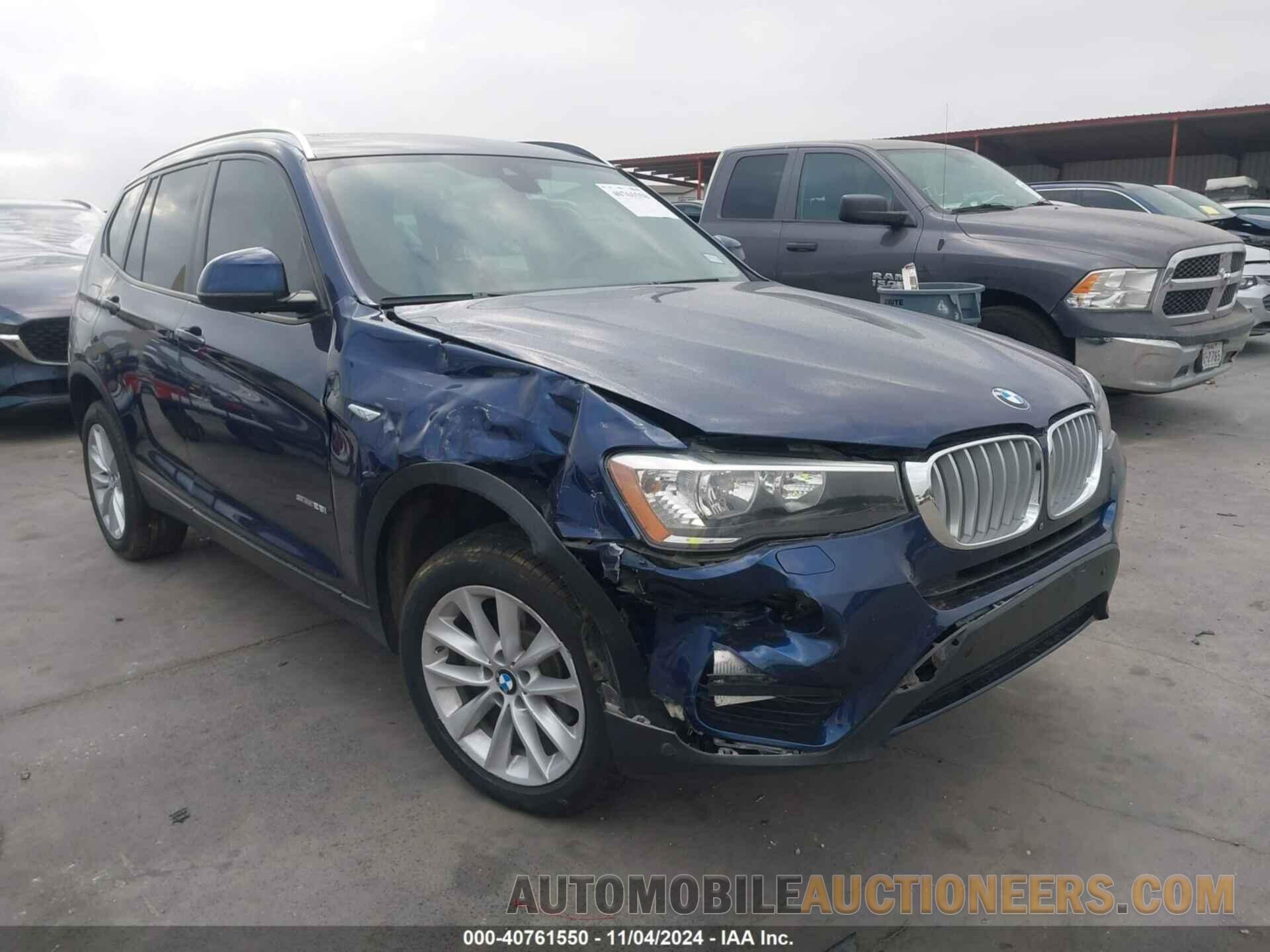 5UXWZ7C39H0X41367 BMW X3 2017