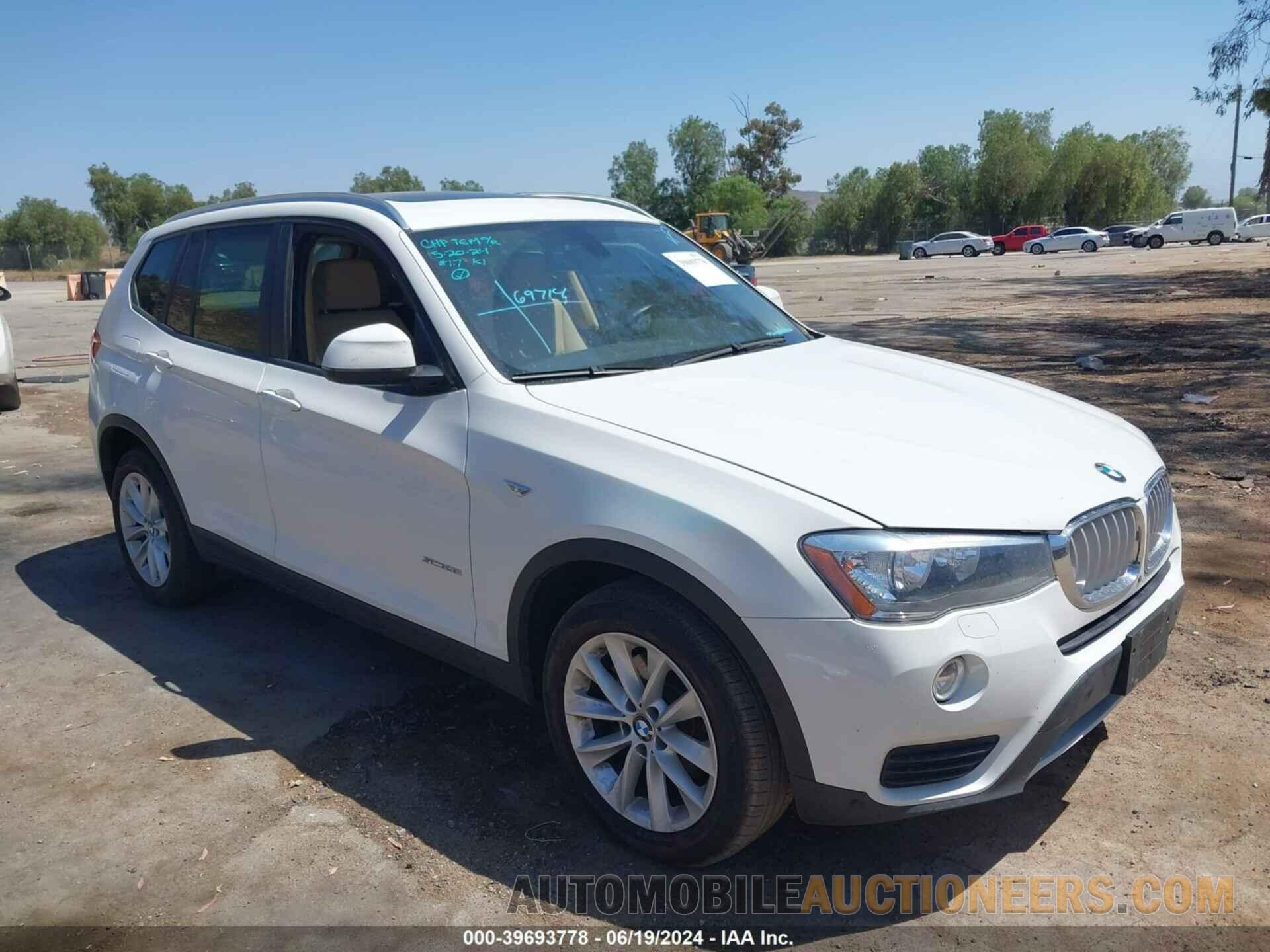 5UXWZ7C3XH0X41085 BMW X3 2017