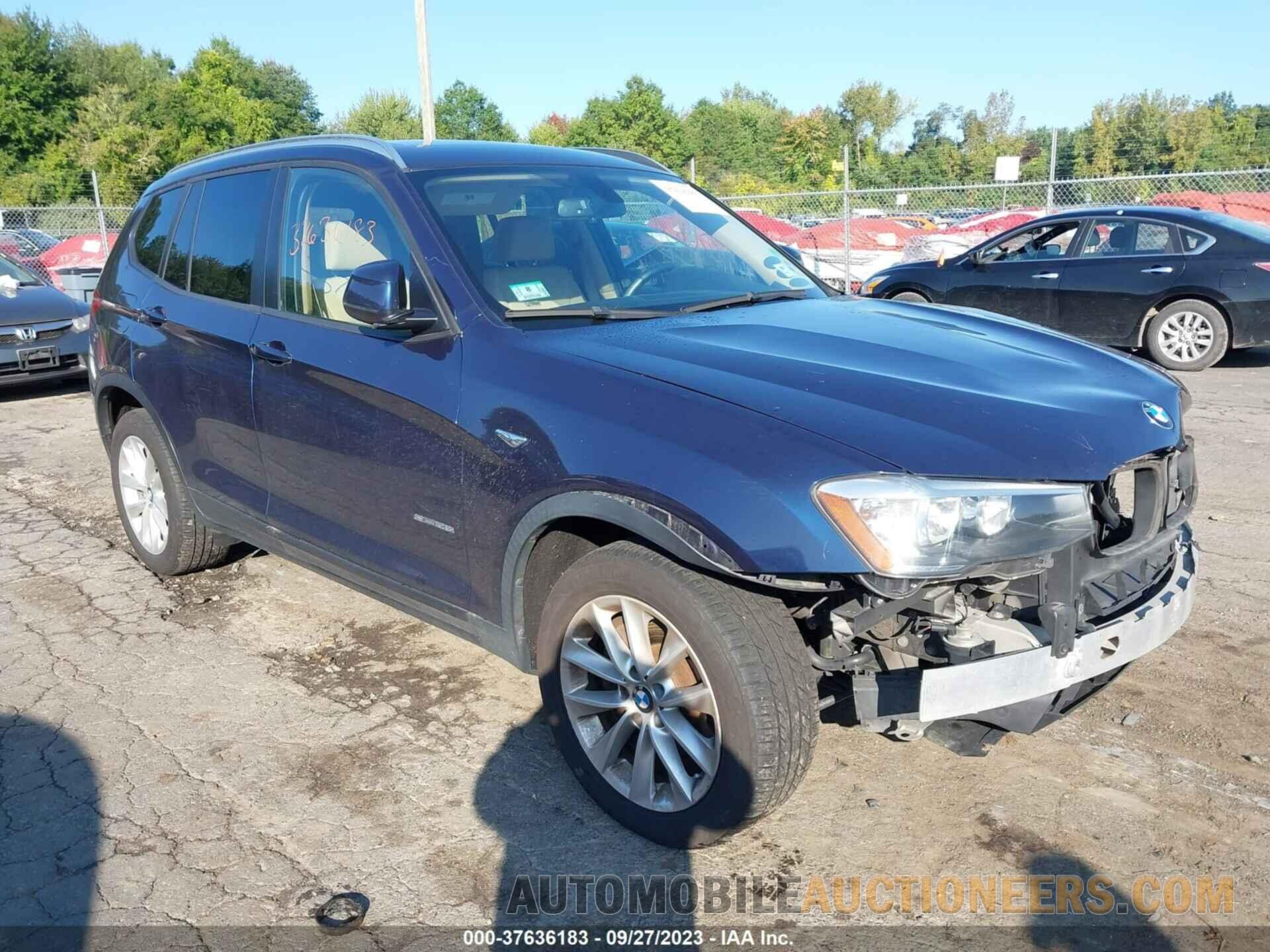 5UXWZ7C50F0F76424 BMW X3 2015